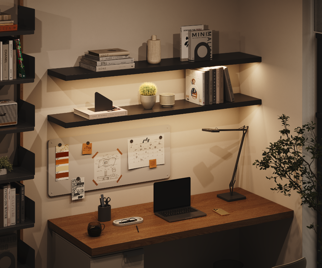 LED Floating Shelves