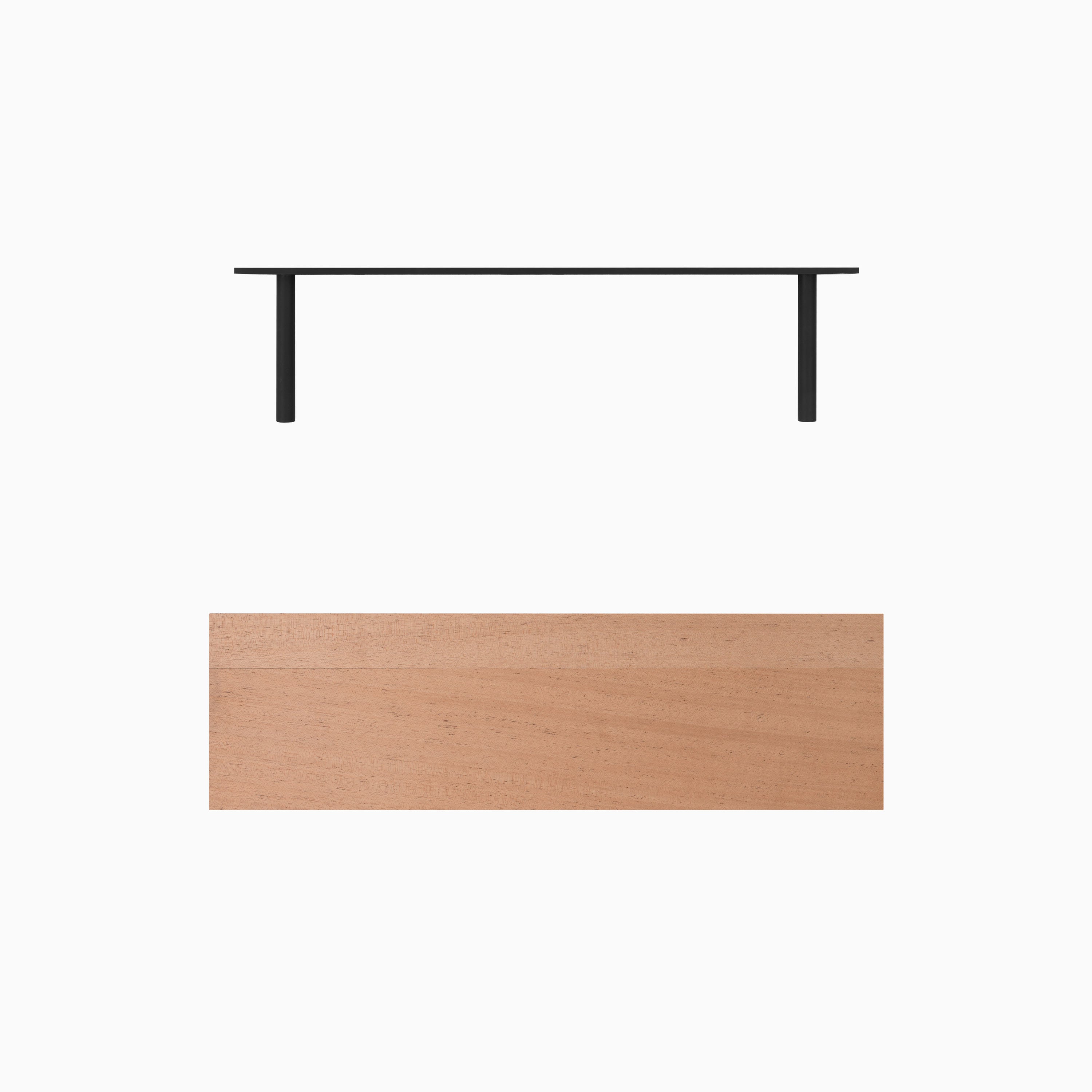 Aksel Unfinished Mahogany Floating