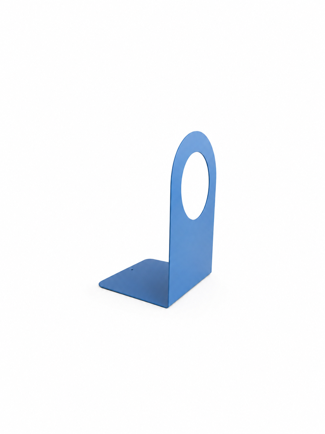 Geo Bookend Tall Open Round — Shelf Geek Blue — 8" x 5" — (Set of Two) Clearance