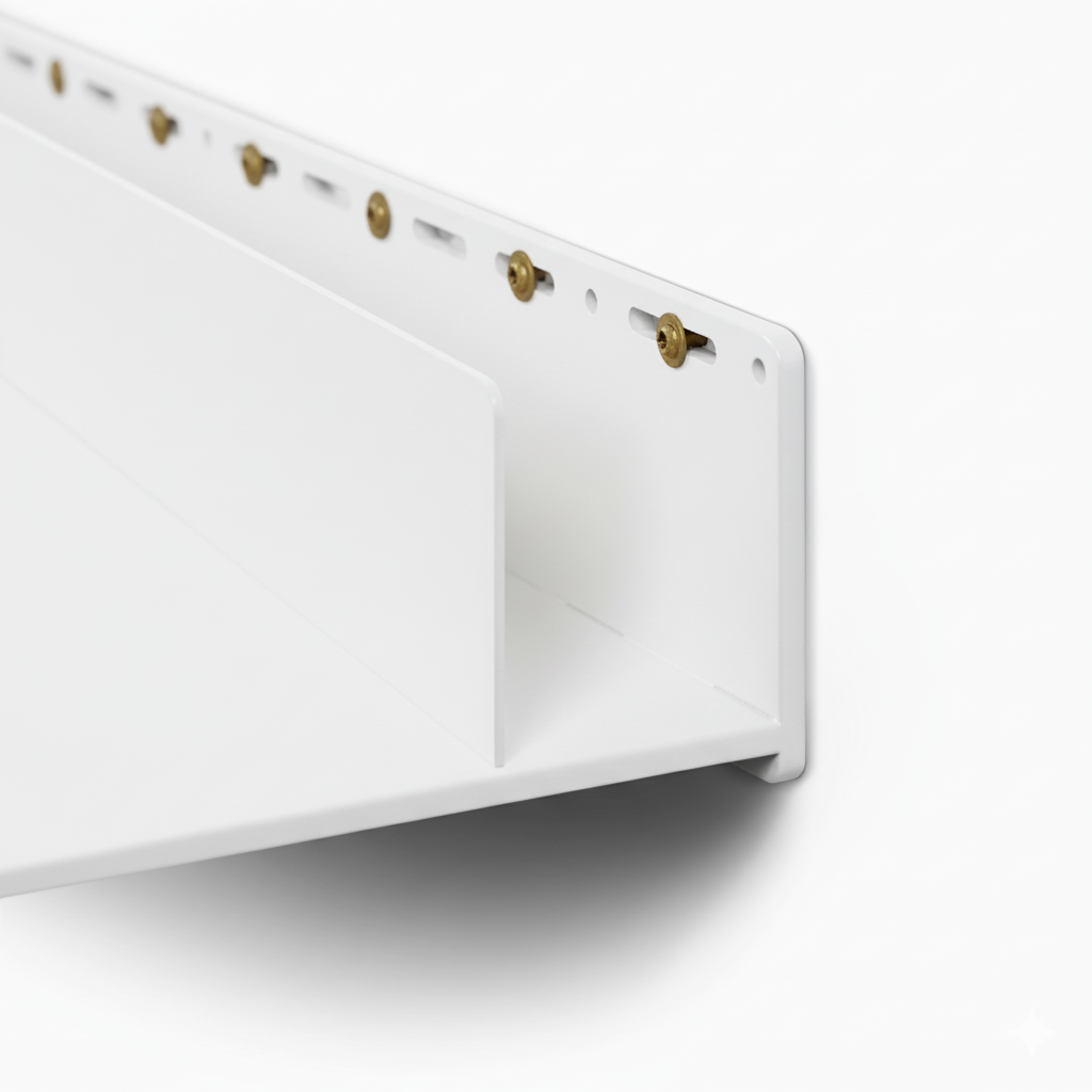 Tromso FM3 Steel Floating Shelf - B&W