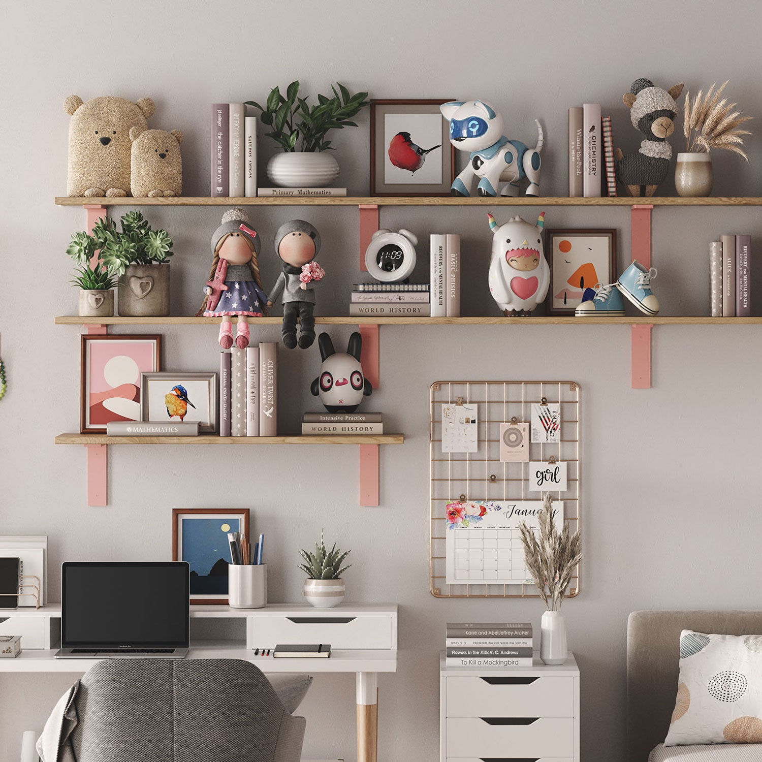Leif Espresso Wall Shelf