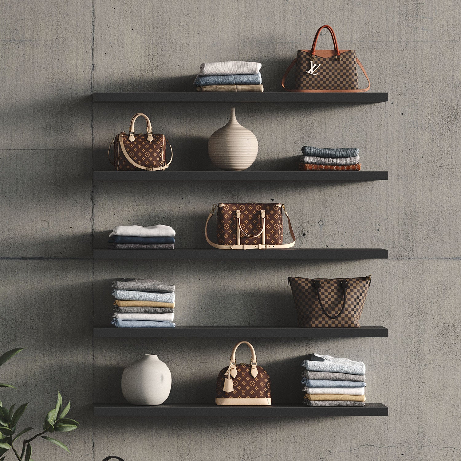 Clearance — Aksel Black Floating Shelf — 30" Length x 6" Depth x 1.75" Thick