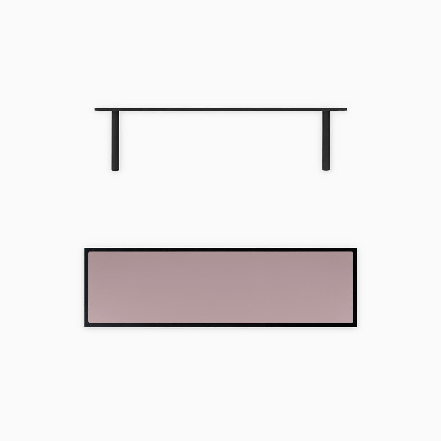 Aksel Inlay Black Floating Shelf