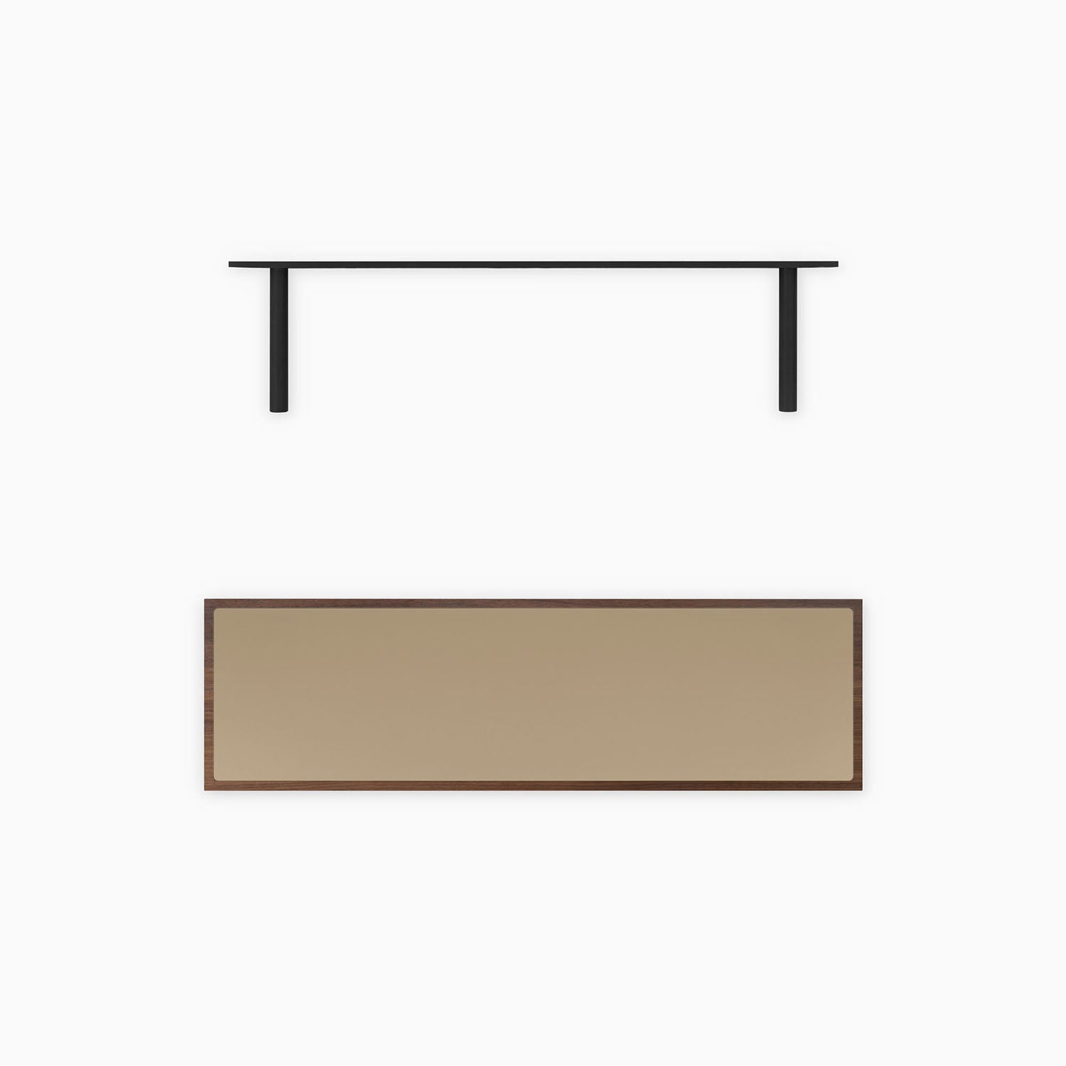 Aksel Inlay Walnut Floating Shelf