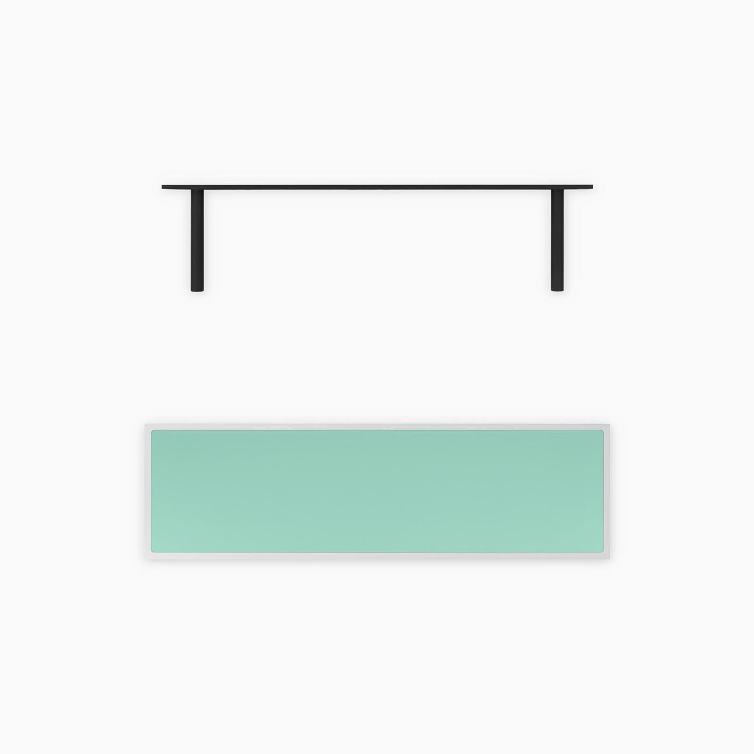 Aksel Inlay White Floating Shelf