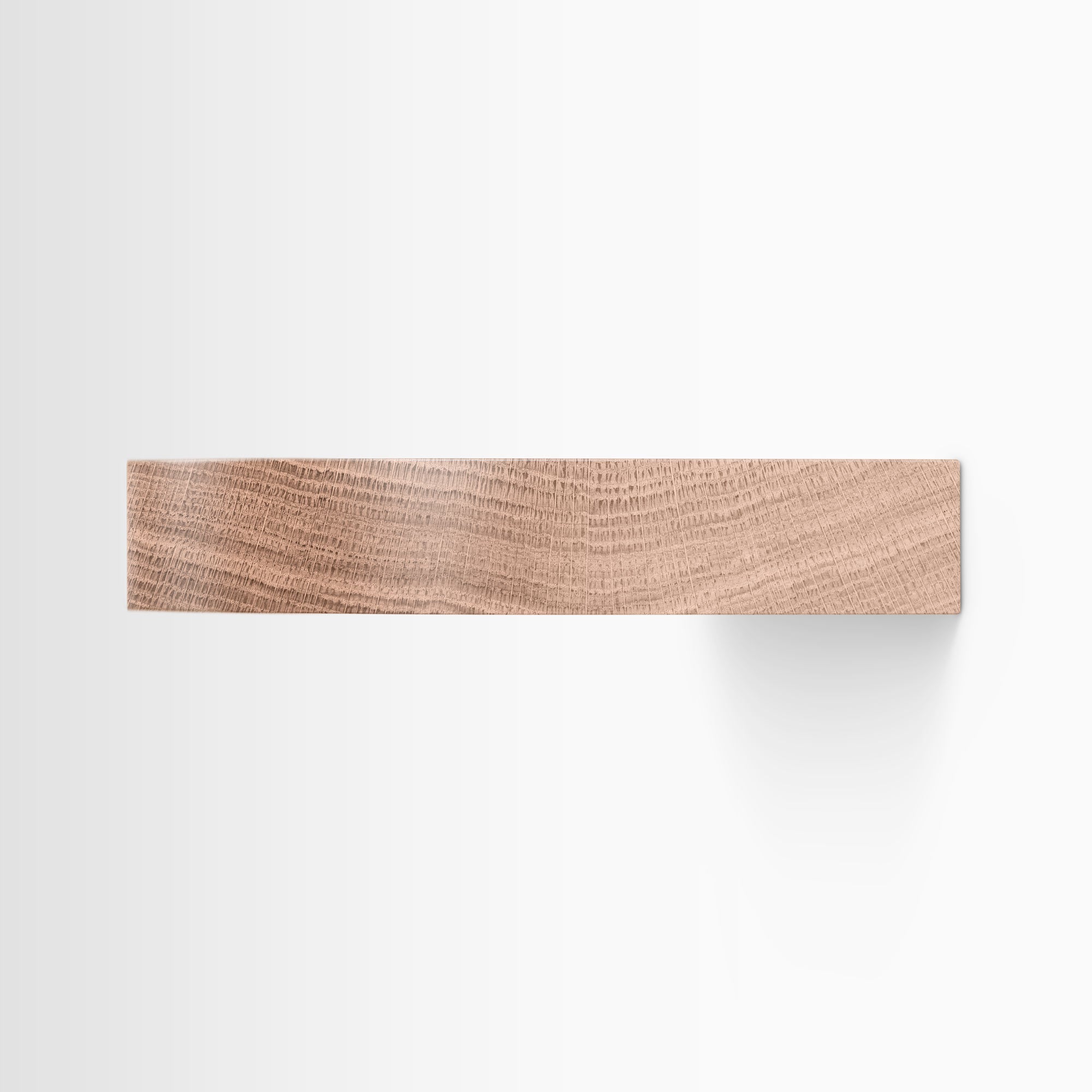 Aksel RADius Glazed White Oak Floating Shelf
