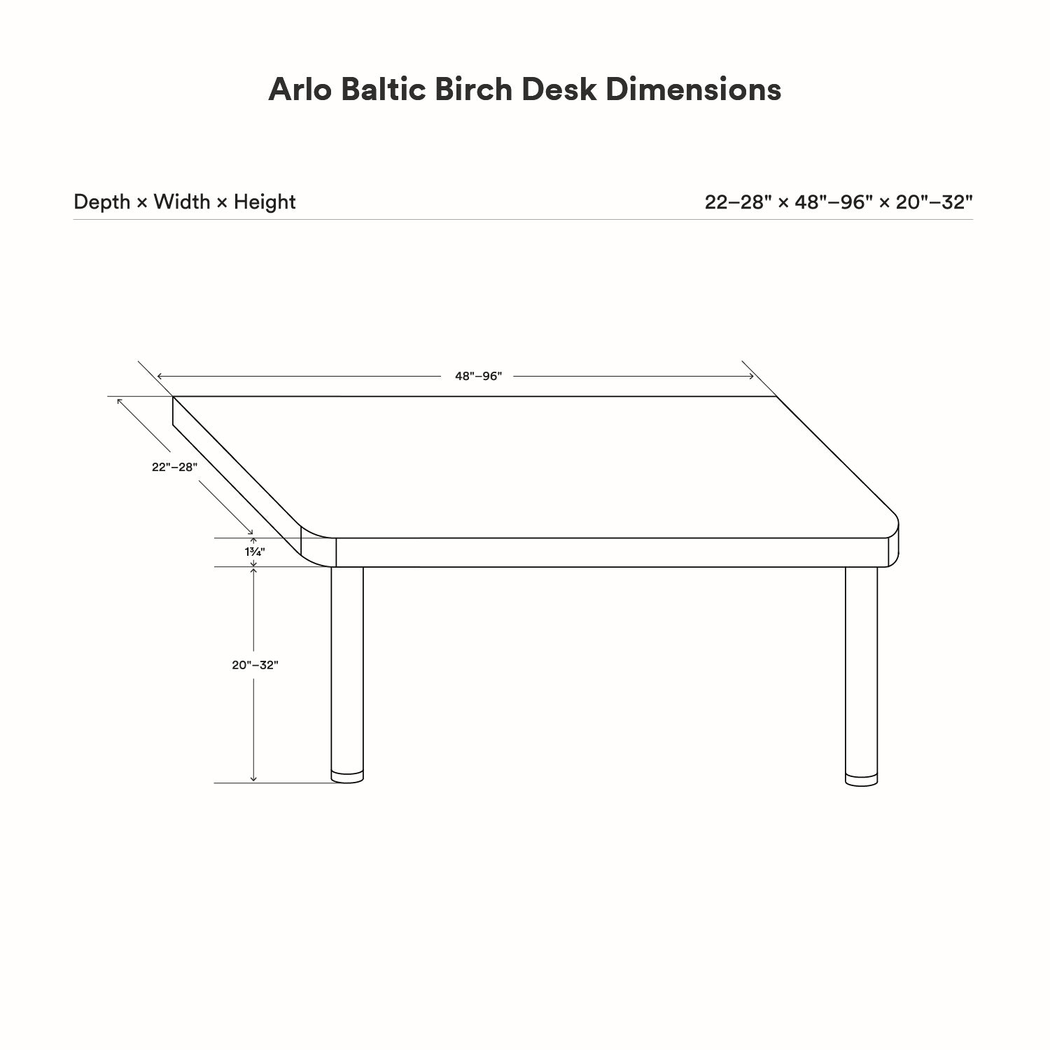 Arlo Desk (Baltic Birch)