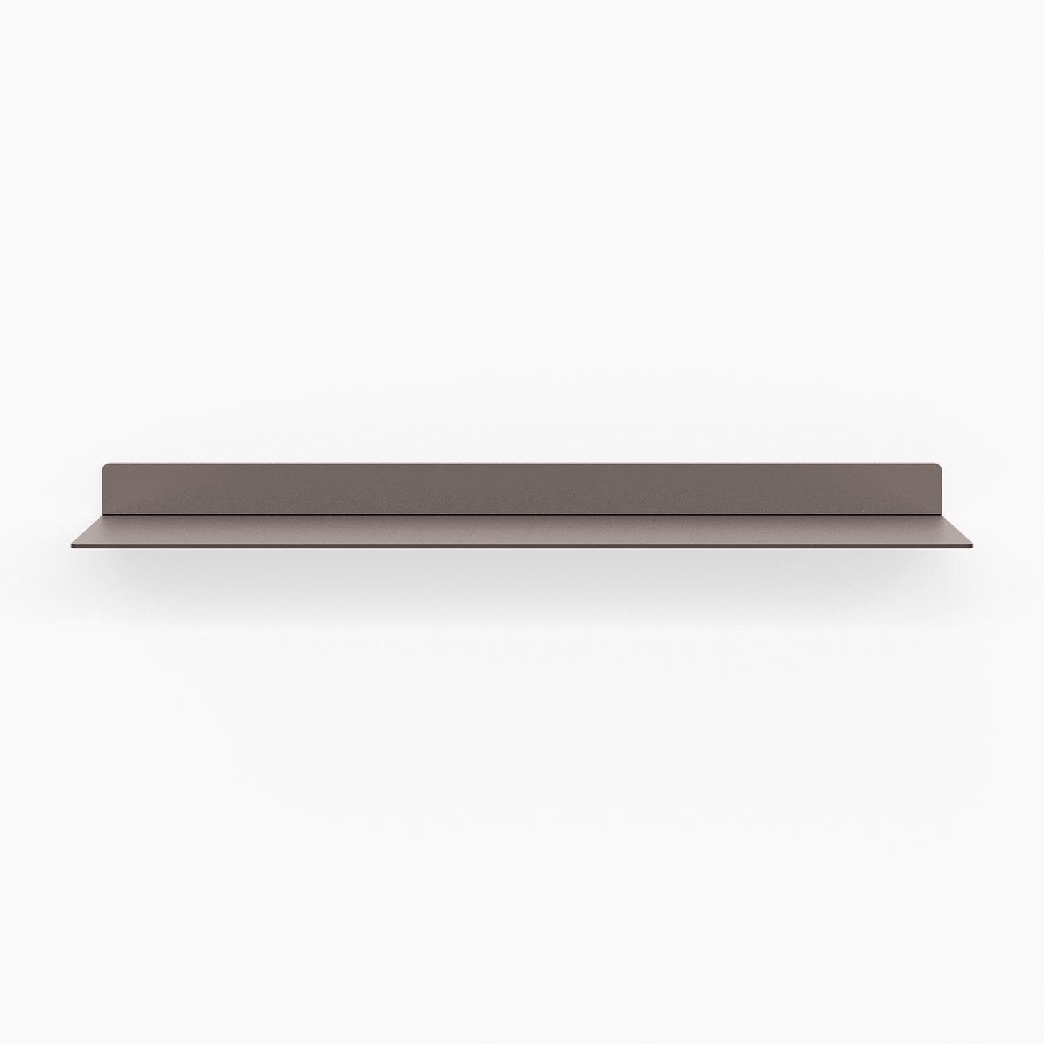 Beefy Bender FM 1 Metal Wall Shelf in minimalist arsenic finish, durable metal floating shelf designed for sleek wall display and organization.