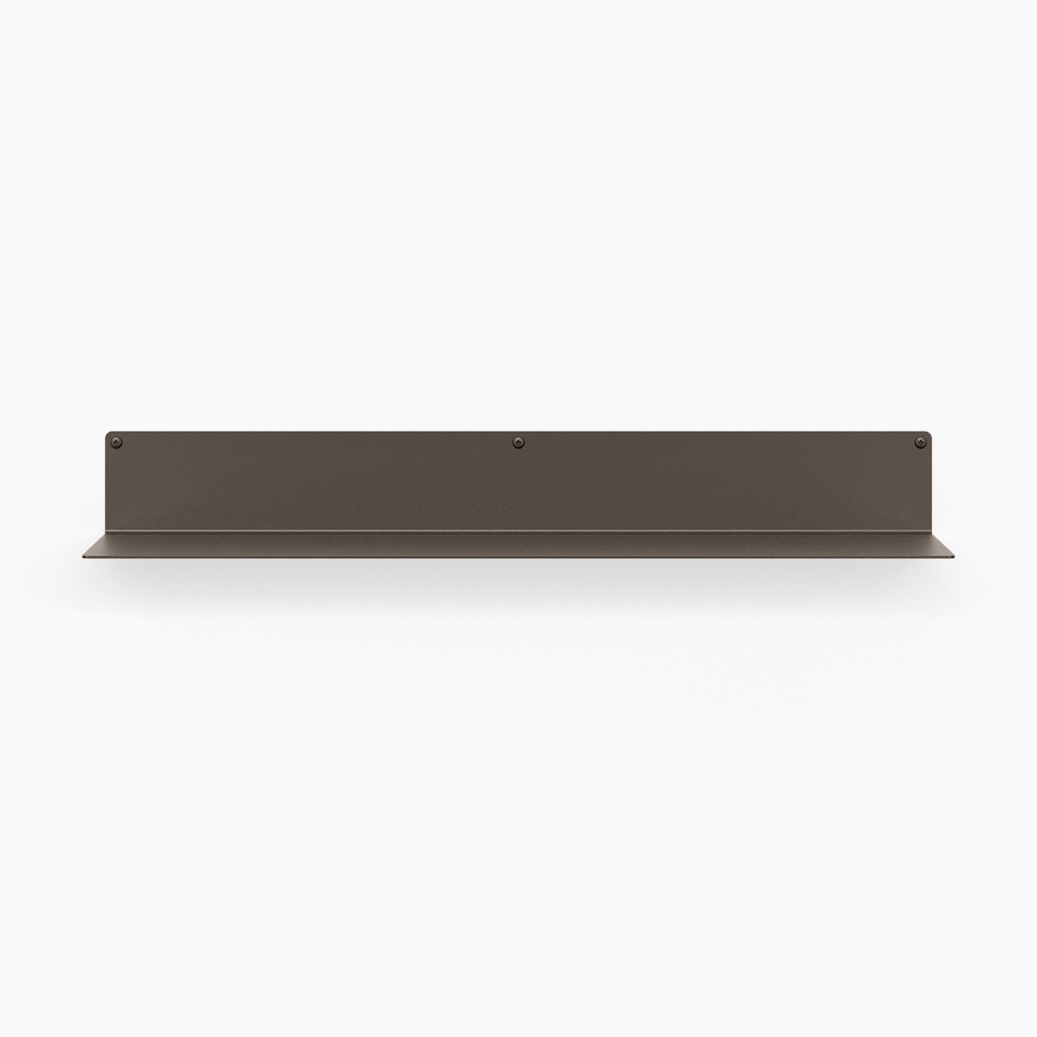 Bender FM 3 Metal Wall Shelf M2M in dark metal floating shelf bracket for sleek wall display and organization by Shelfology