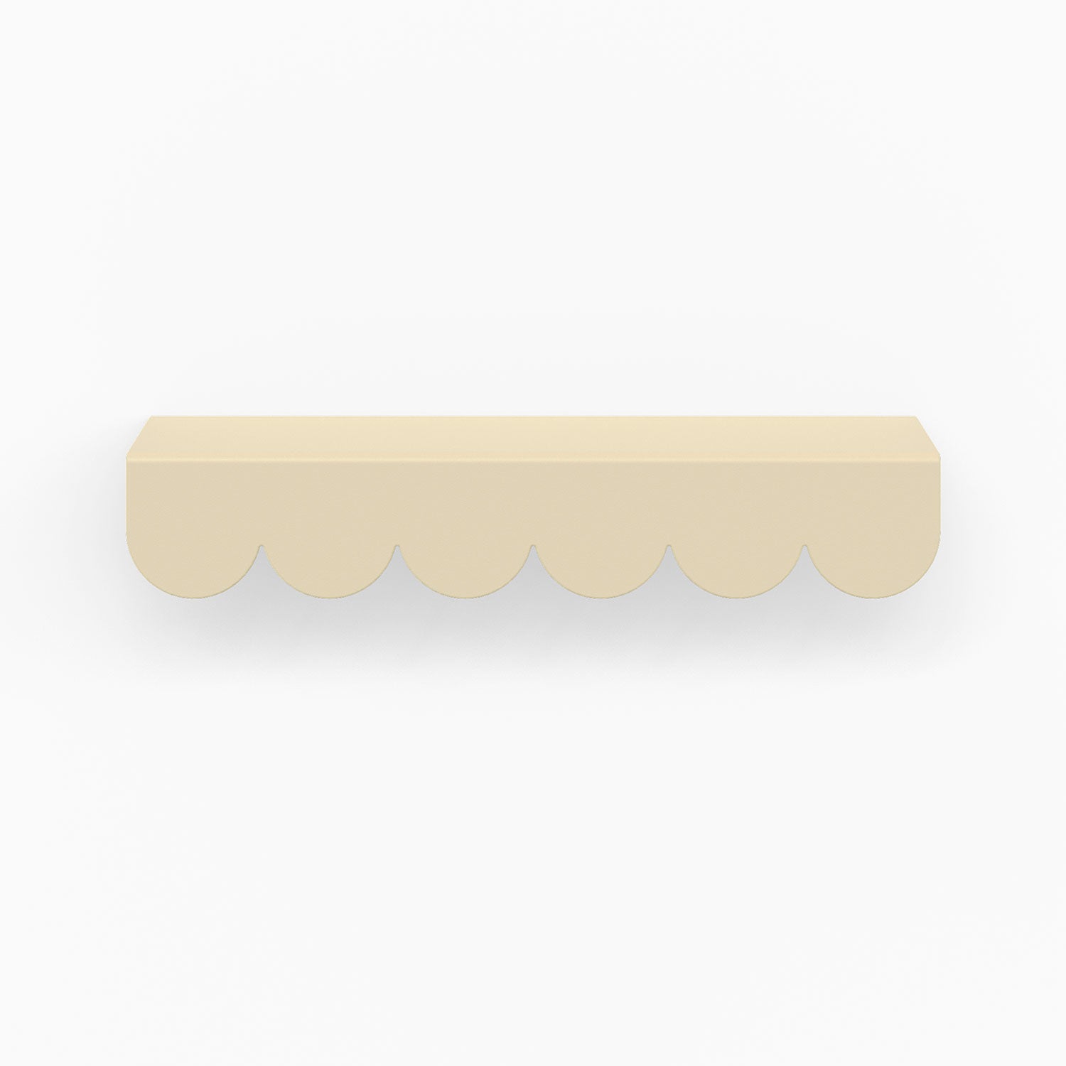Bubble Cabinet Pull in soft dune color with smooth rounded curves offering playful, durable shelf hardware design