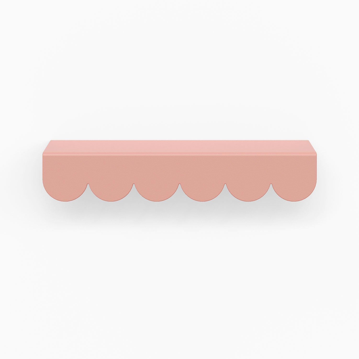 Bubble Cabinet Pull in soft pink with playful curved edges for durable and functional minimalist cabinet hardware design