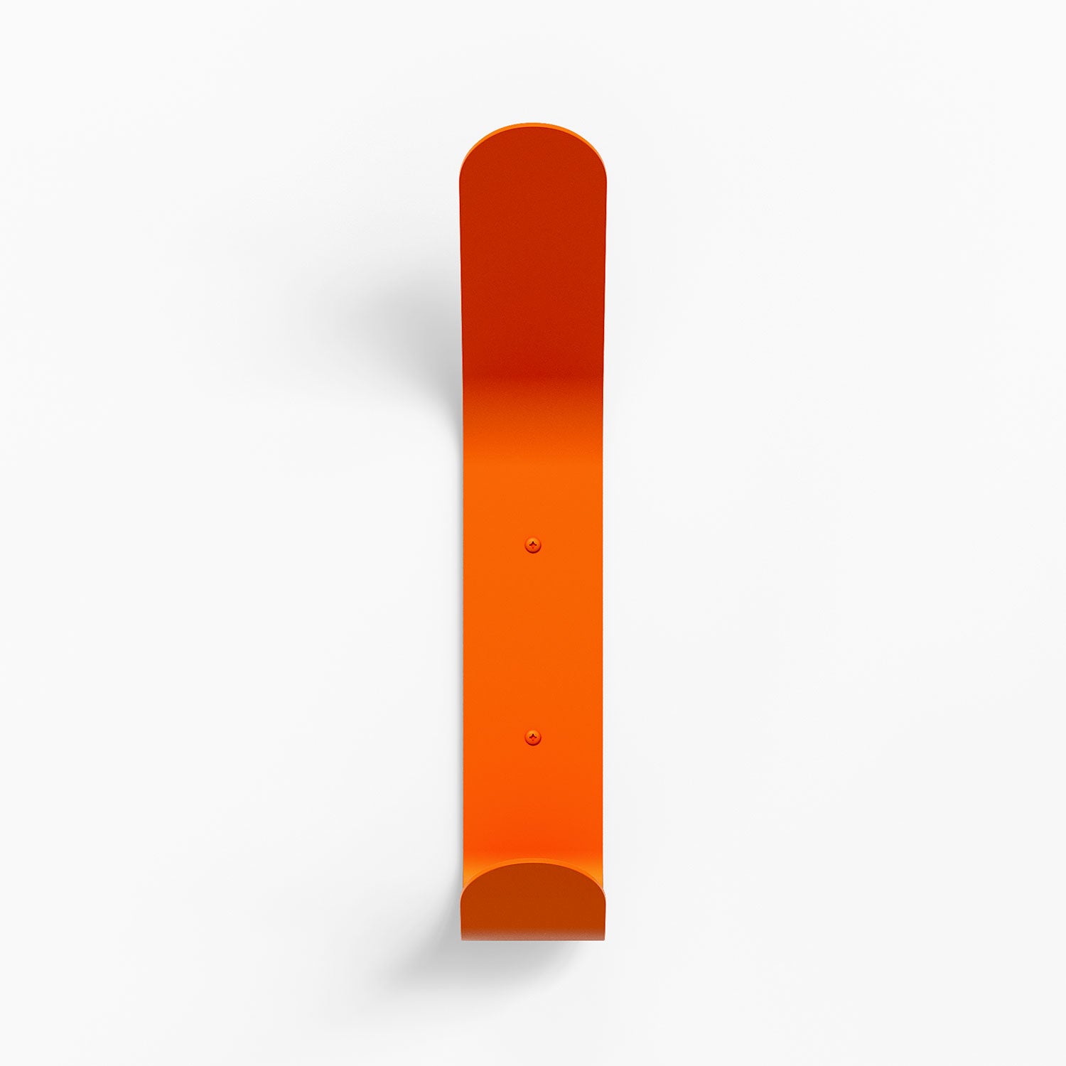 Doohooky El Maximo Wall Hook in bright orange steel with durable minimalist form for functional wall hooks and hangers