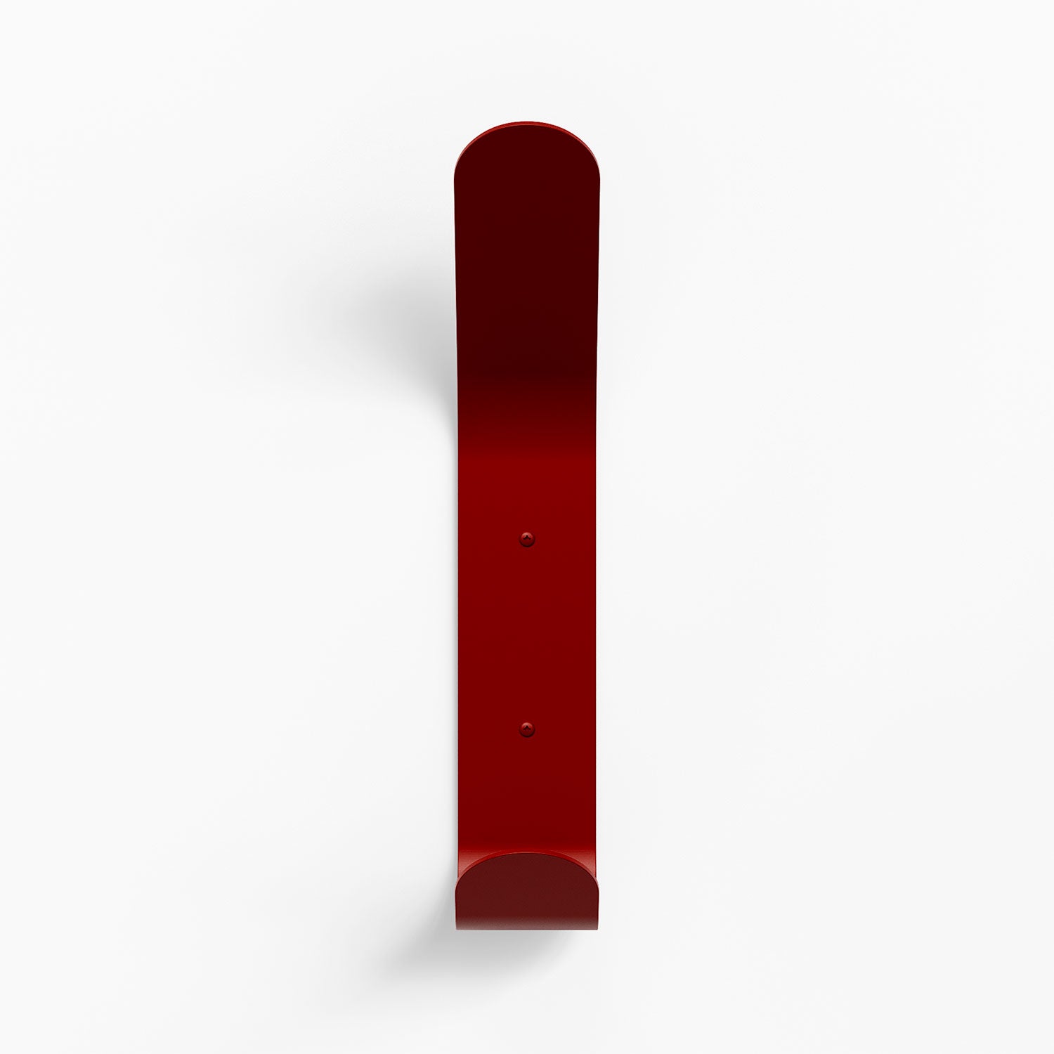 Doohooky El Maximo Wall Hook in deep red steel with minimalist durable design for versatile, functional wall hooks and hangers