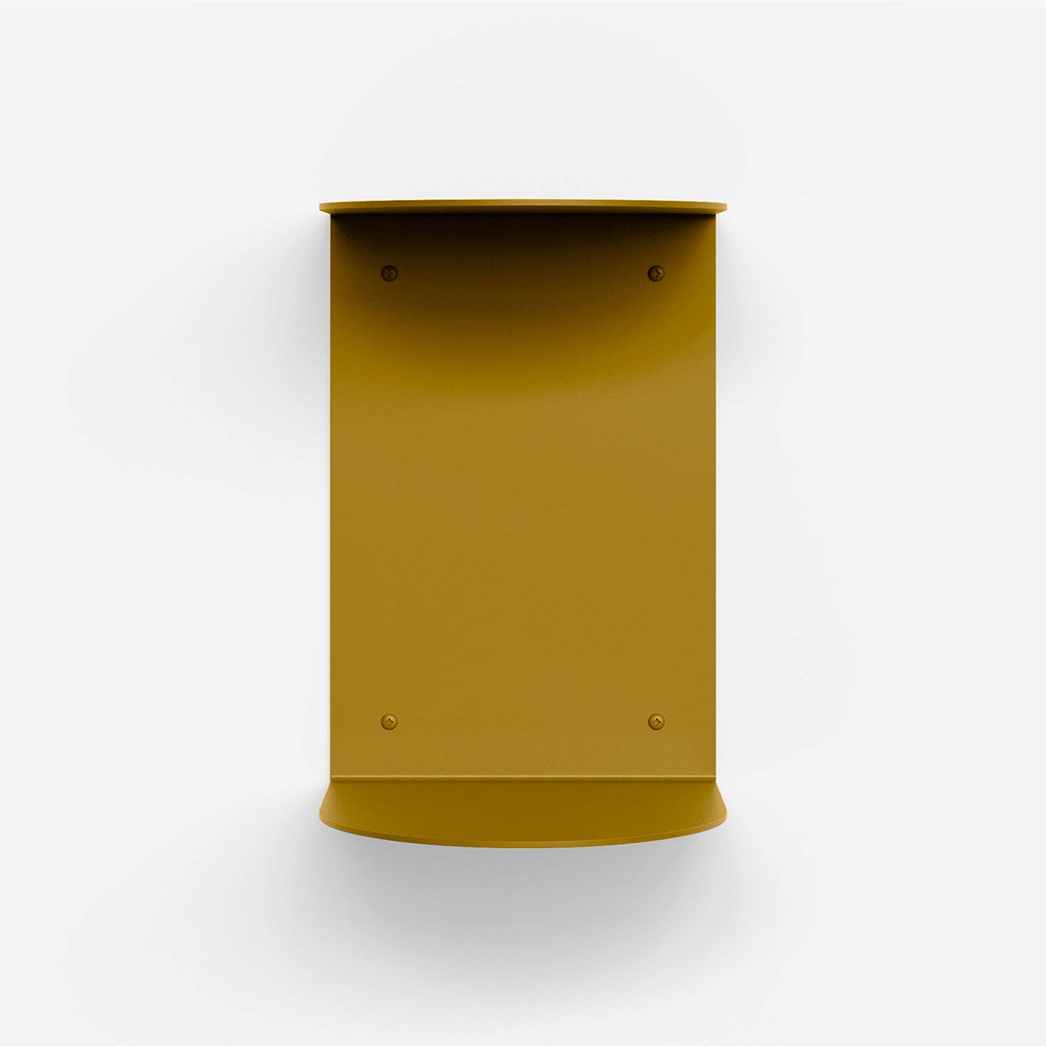 Double Rainbow Metal Wall Shelf in deep shag steel with a minimalist design for durable, functional metal floating wall display