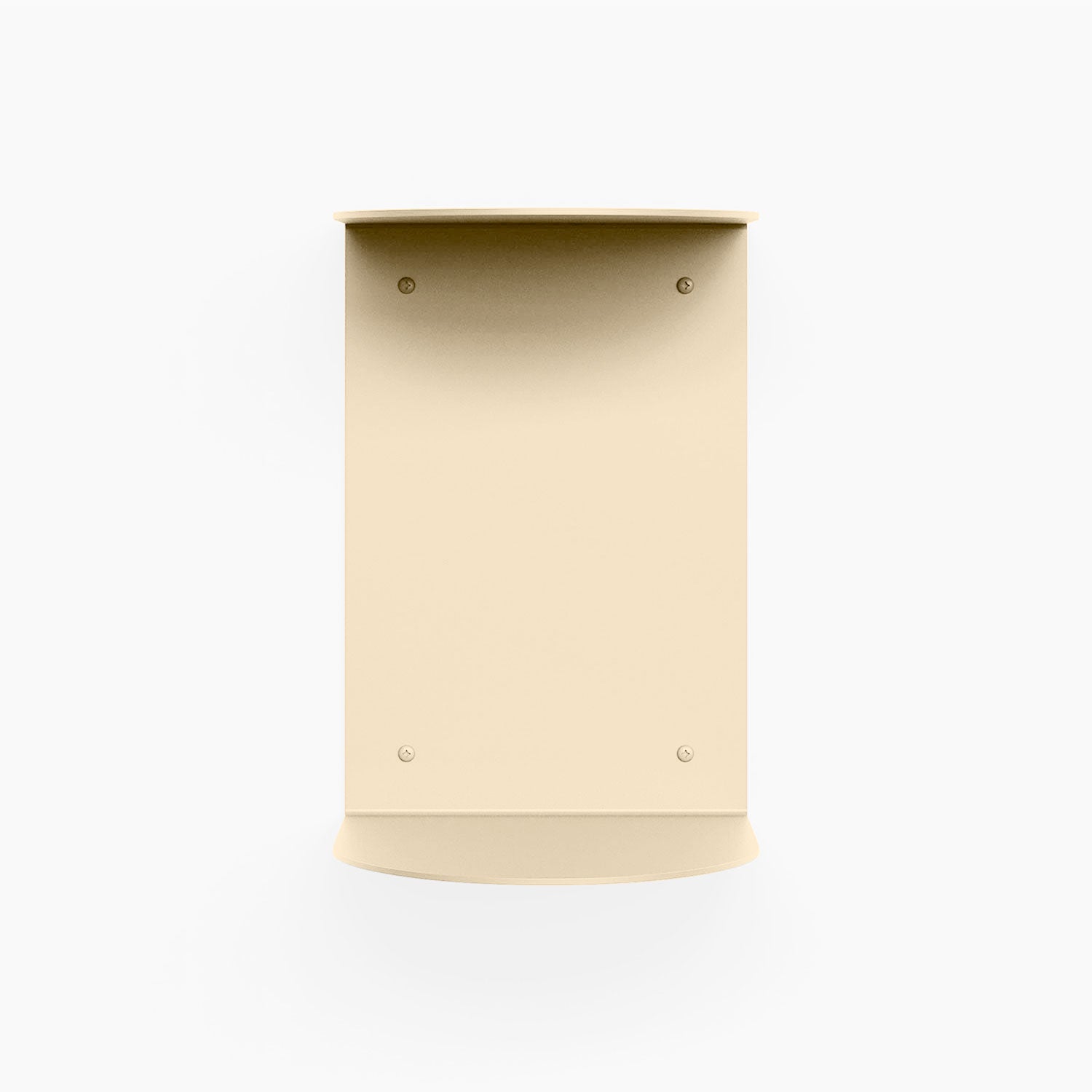 Double Rainbow Metal Wall Shelf in dune steel with minimalist design for durable floating shelf and wall display solution