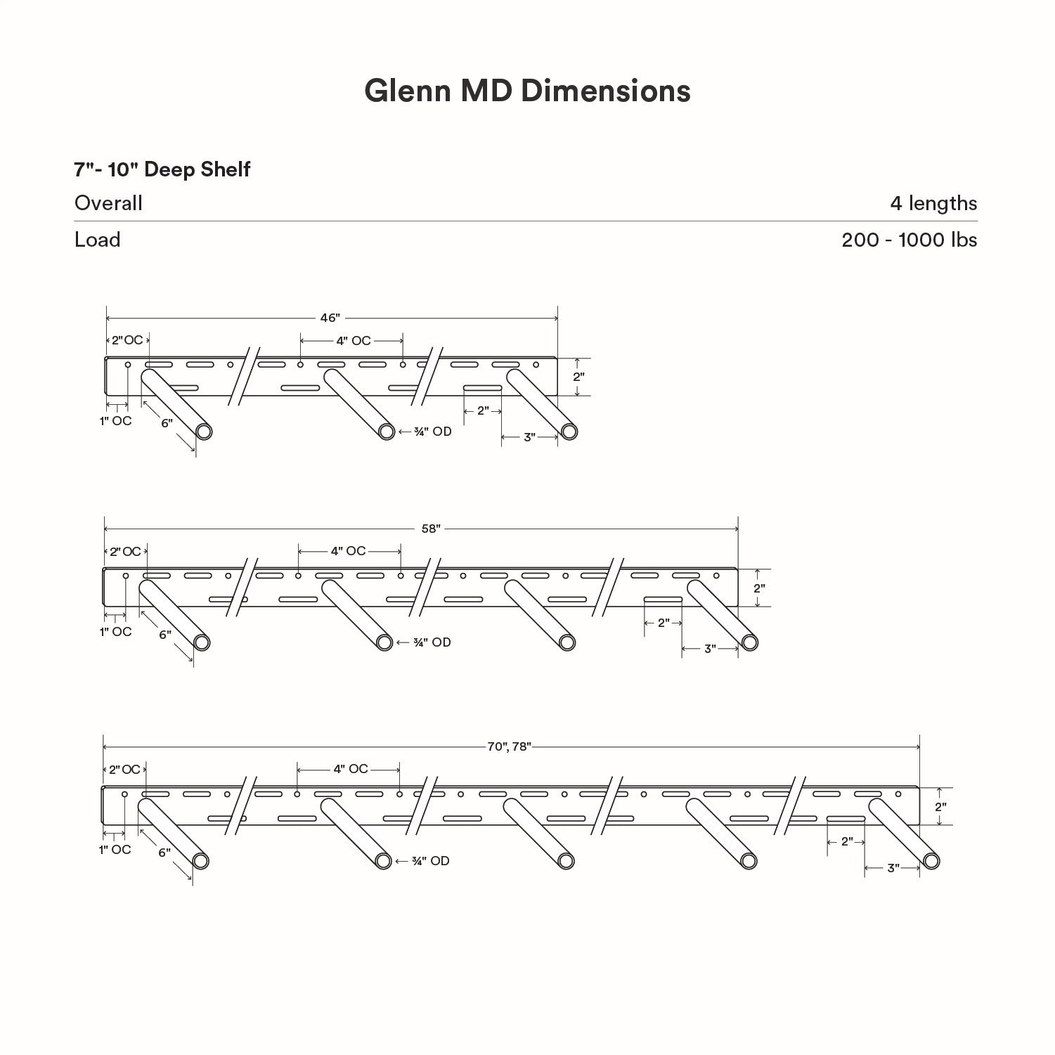 Glenn MD Floating Mantel Bracket