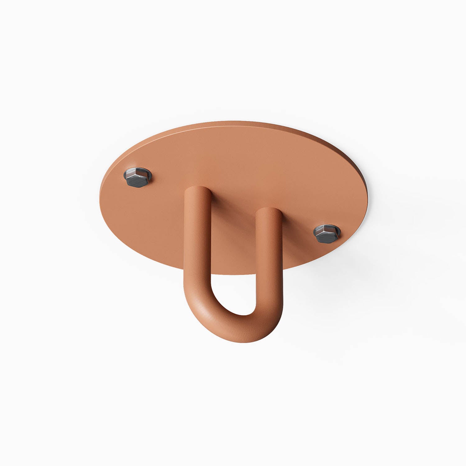 Hang On Ceiling Hook in rust-resistant steel with a minimalist design, ideal for organizing and maximizing wall space in any room.