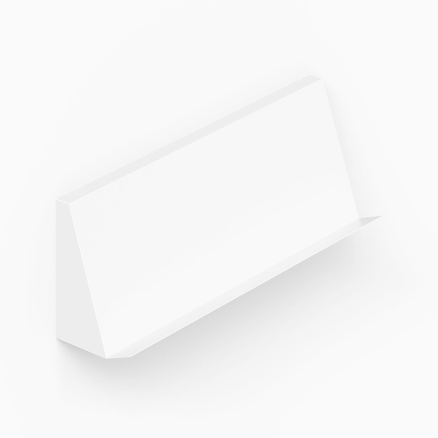 Minimalist white wall-mounted Issue Book + Magazine Wall Display designed for functional organization and stylish display in any room setting.
