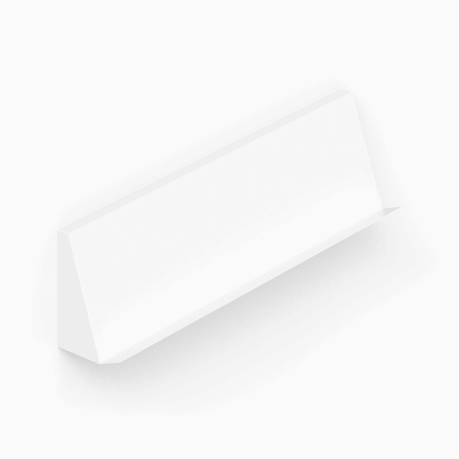 White minimalist wall-mounted Issue Book + Magazine Wall Display designed for functional organization and showcasing art or reading materials.