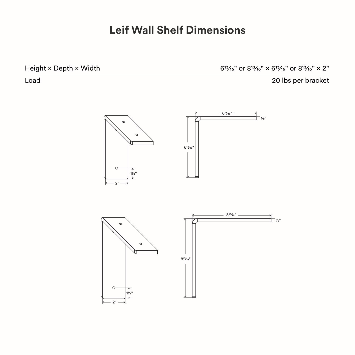 Leif Cherry Wall Shelf
