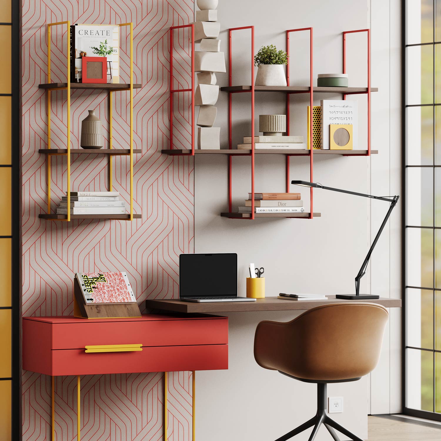 Lloyd Walnut 2 Tiered Shelf