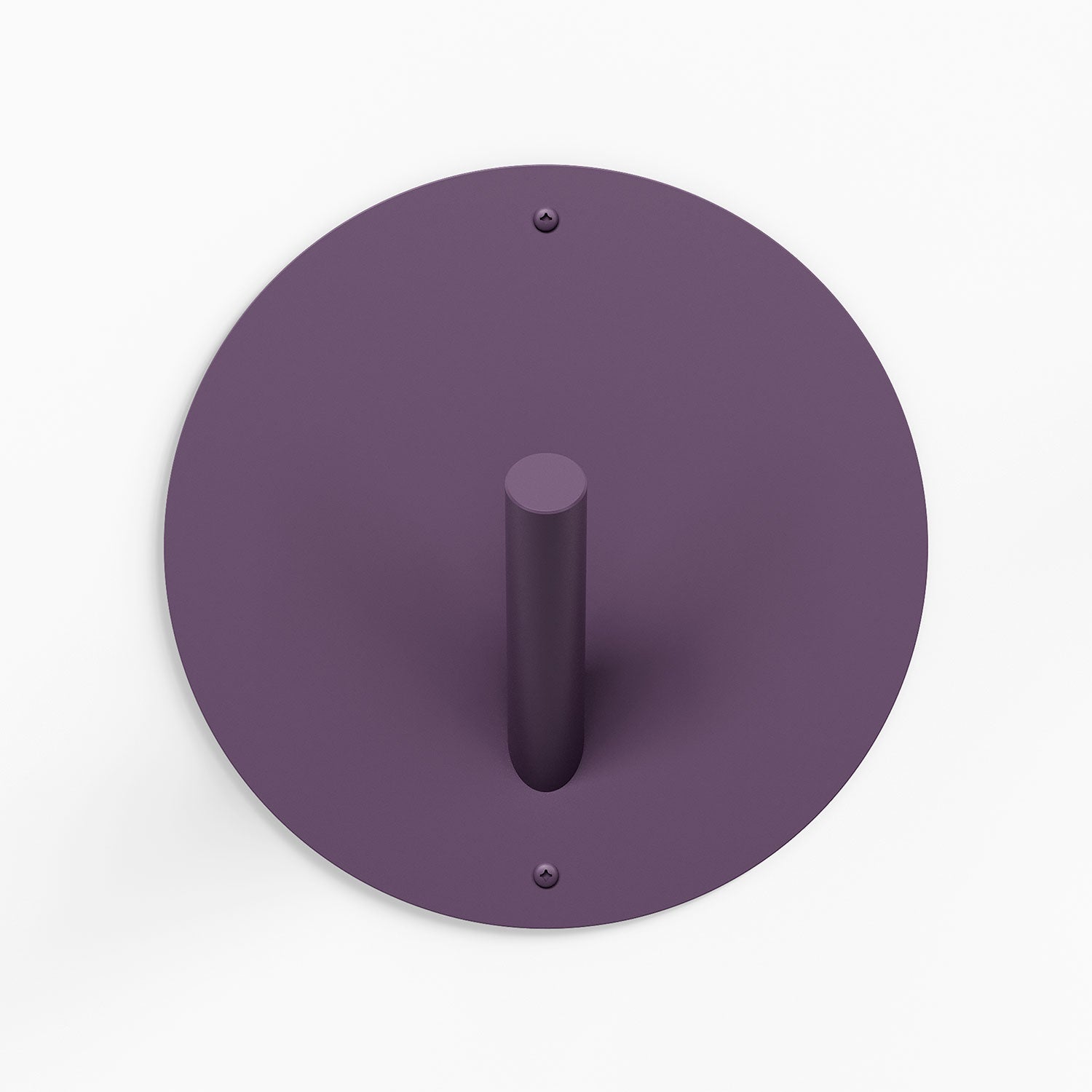 Mega Peggy Round 1 Wall Hook in nurple steel with oversized circular base for bold, durable wall hooks and organization