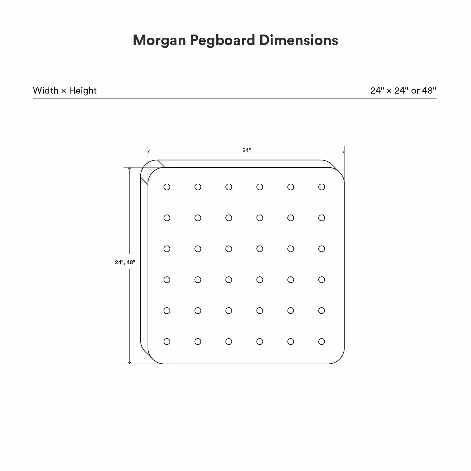 Morgan Magnetic Pegboard