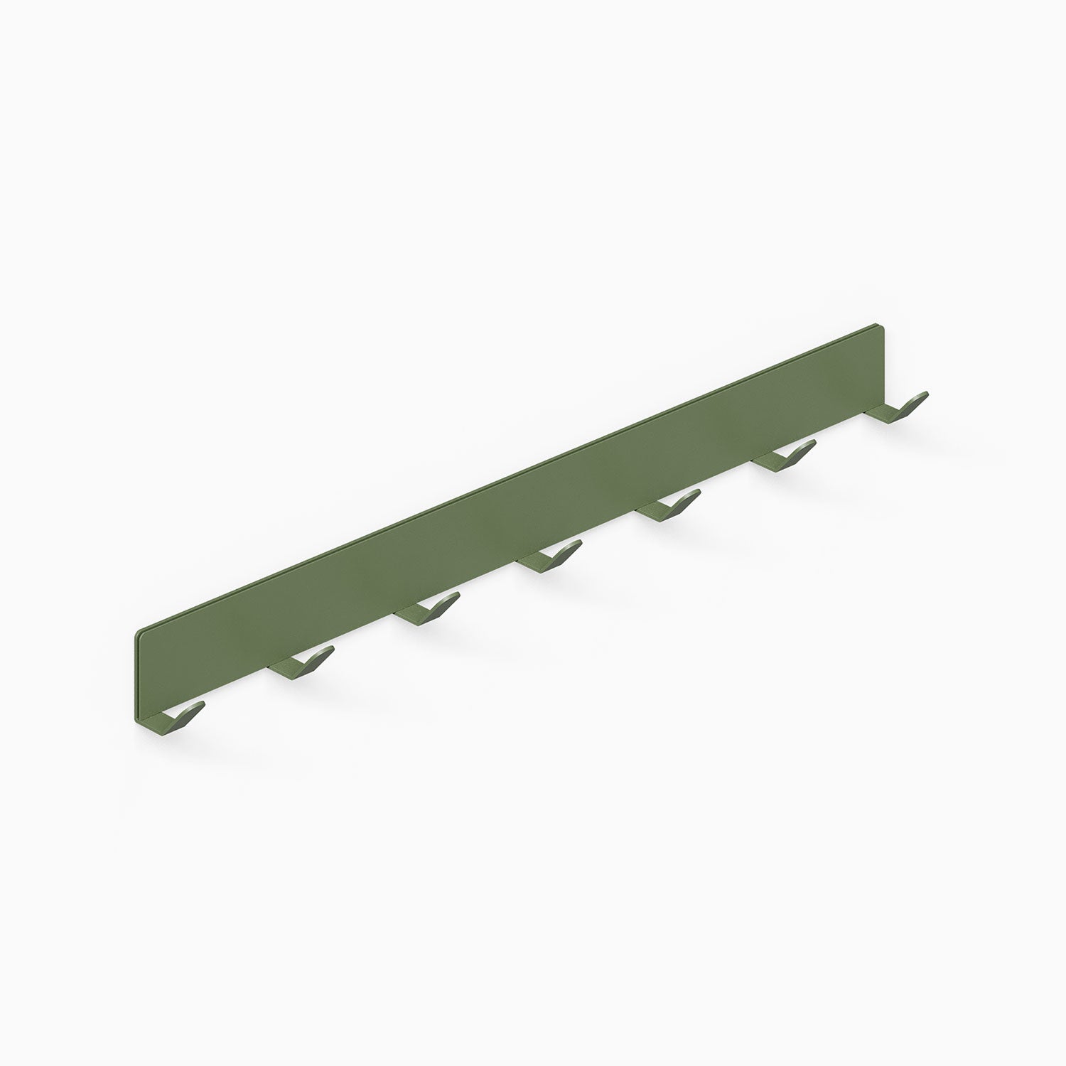 Of Course Wall Hook in muted green steel offering minimalist, durable wall hooks ideal for organizing and displaying items with style and function.