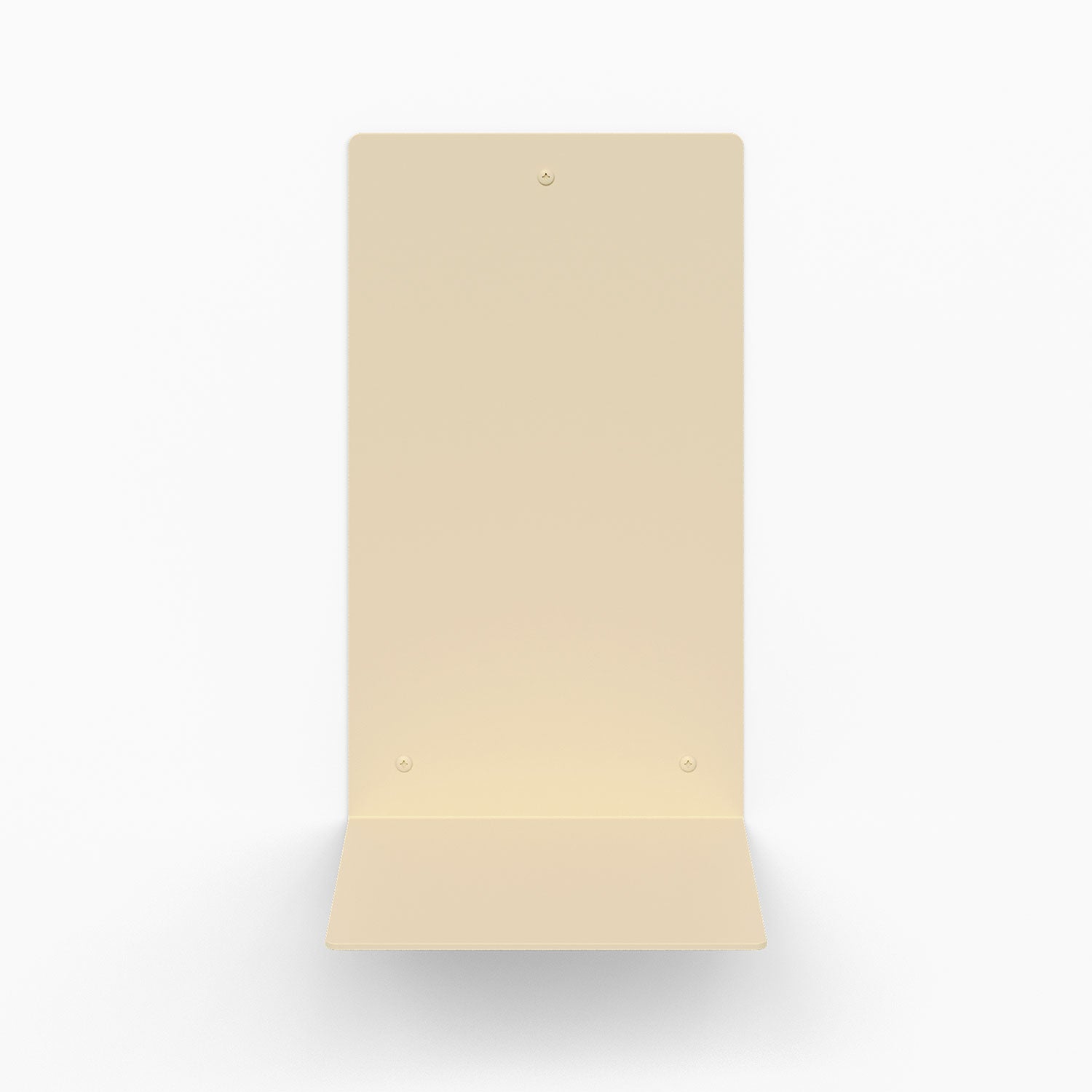 Perch Square Plant Shelf in dune steel with minimalist floating design for stylish wall organization and display