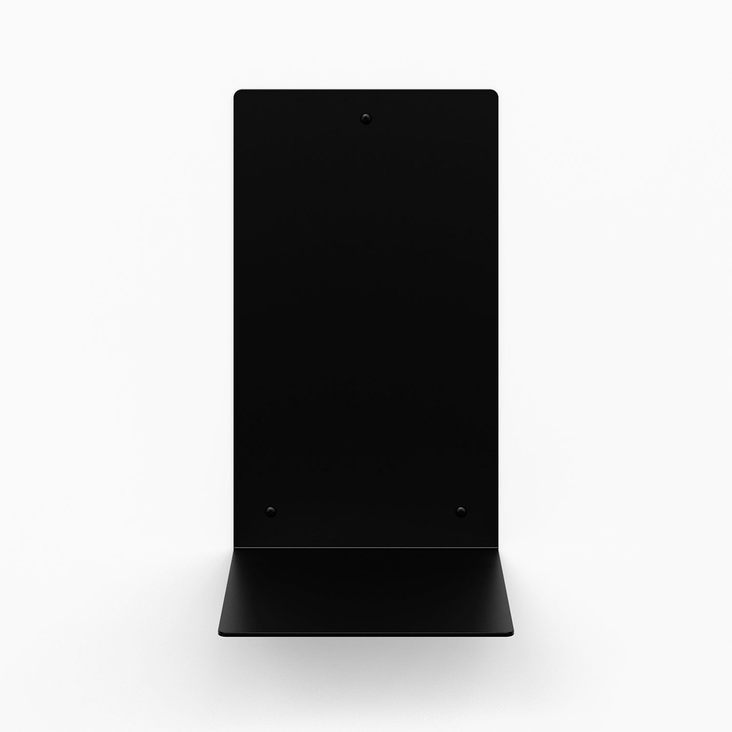 Perch Square Plant Shelf in matte black steel with simple floating design for sleek wall display and organization