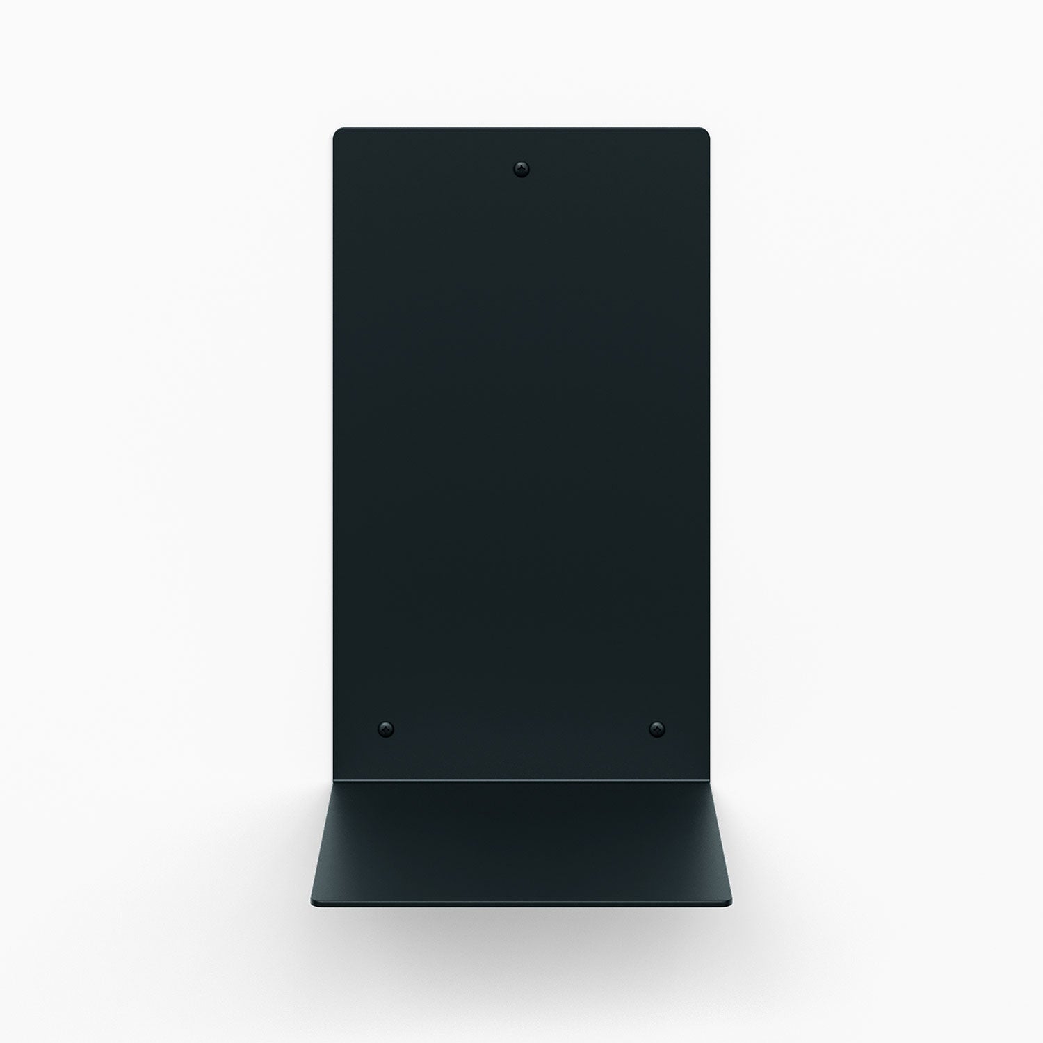 Perch Square Plant Shelf in night black steel with sleek floating design for modern wall display and organization