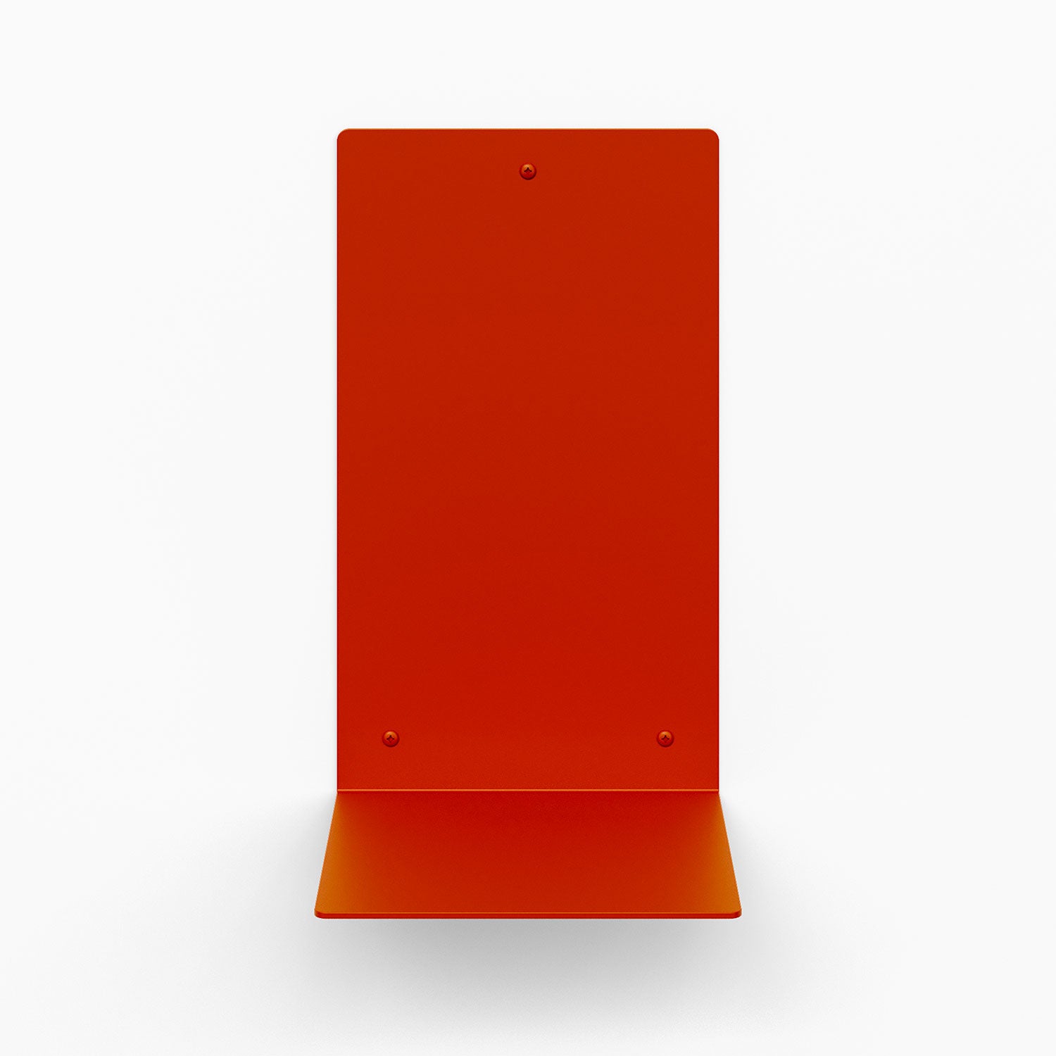 Perch Square Plant Shelf in warm clay steel with sturdy floating design for wall display and organization