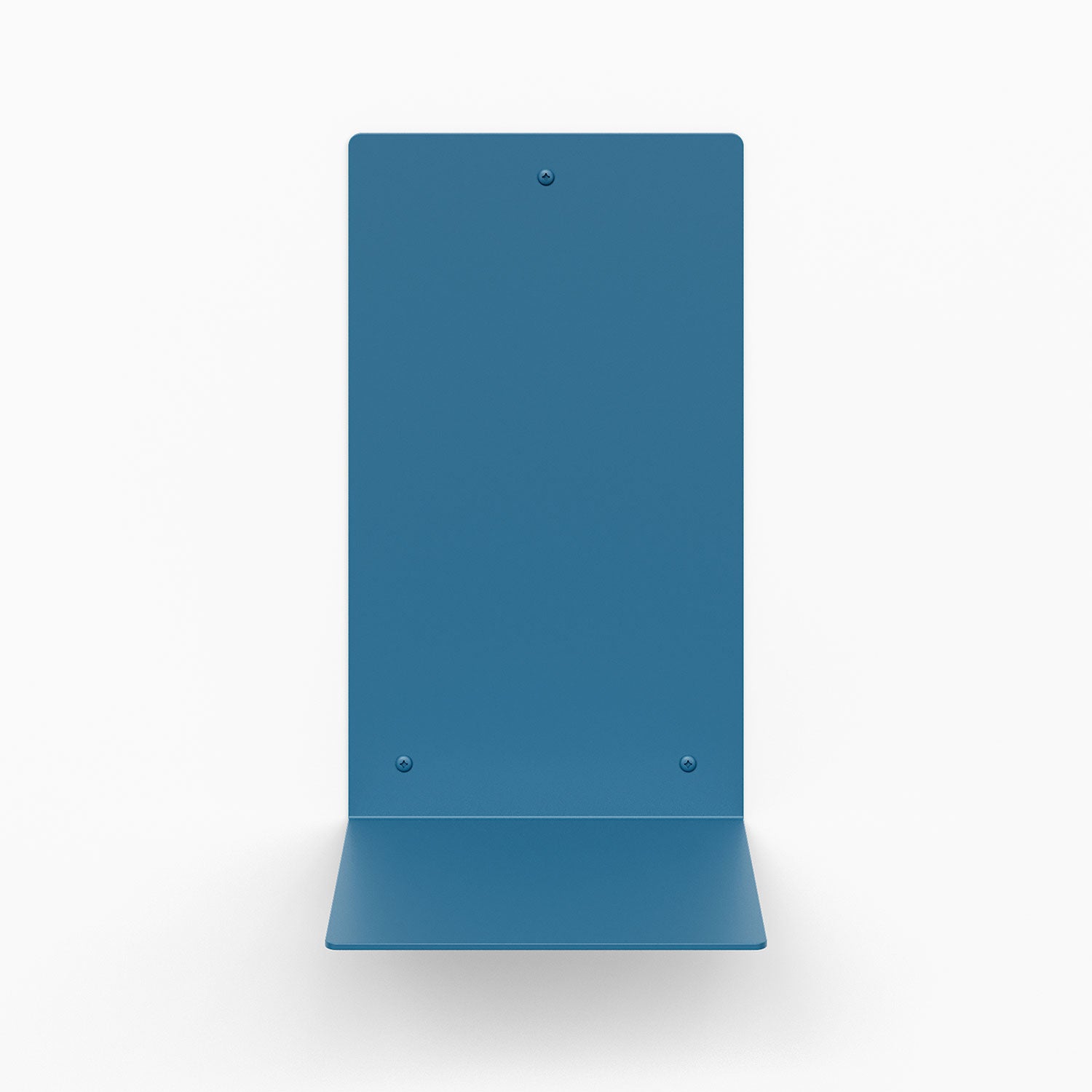 Perch Square Plant Shelf in geek blue steel with minimalist floating design for modern wall display and organization