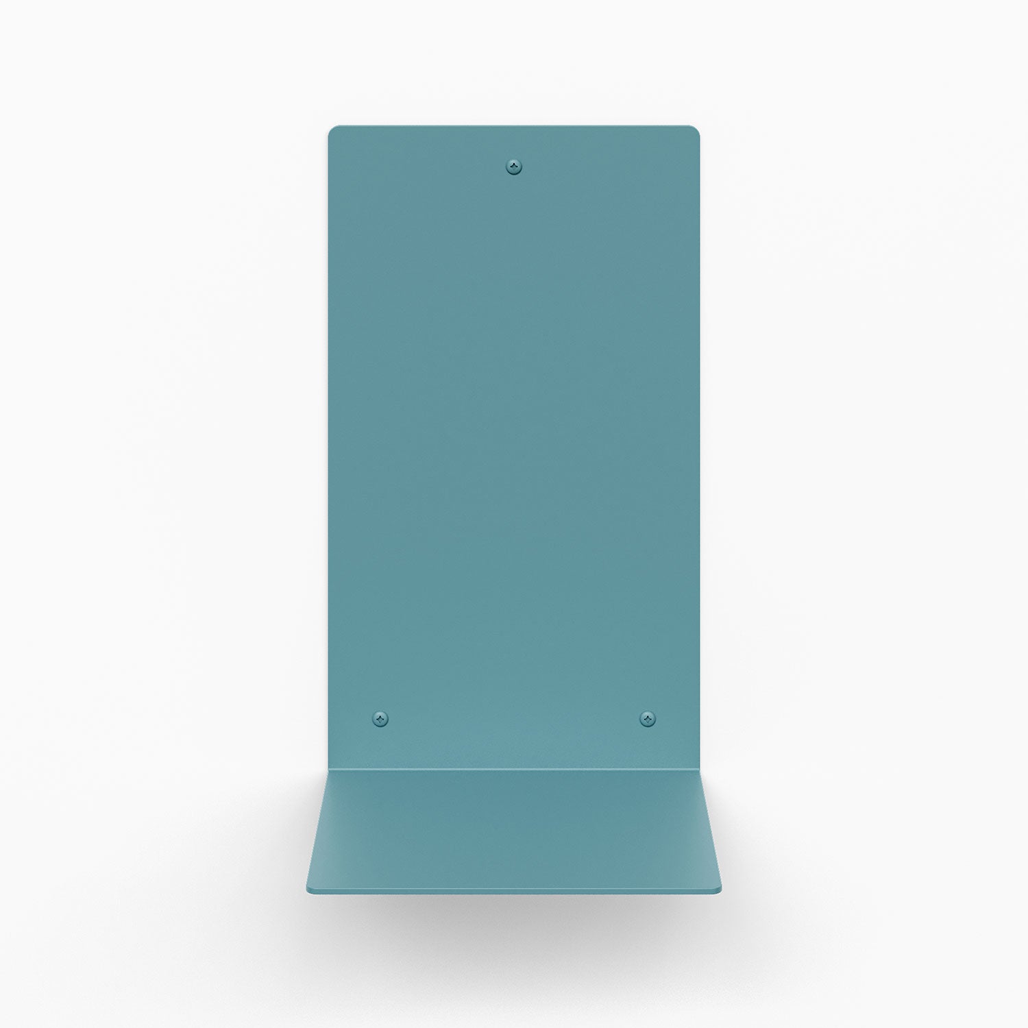 Perch Square Plant Shelf in steely blue steel with durable minimalist floating design for versatile wall display and organization