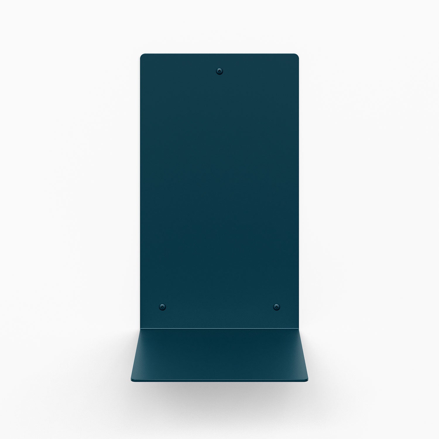Perch Square Plant Shelf in deep blue steel with sturdy, minimalist floating design for modern wall display and organization