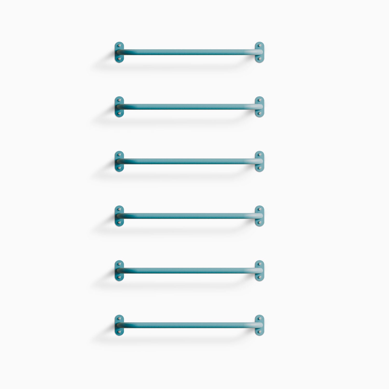 Randle 24" Monkey Bars + Wall Ladder - Bulk Clearance in steely blue steel for durable wall-mounted play and climbing setup