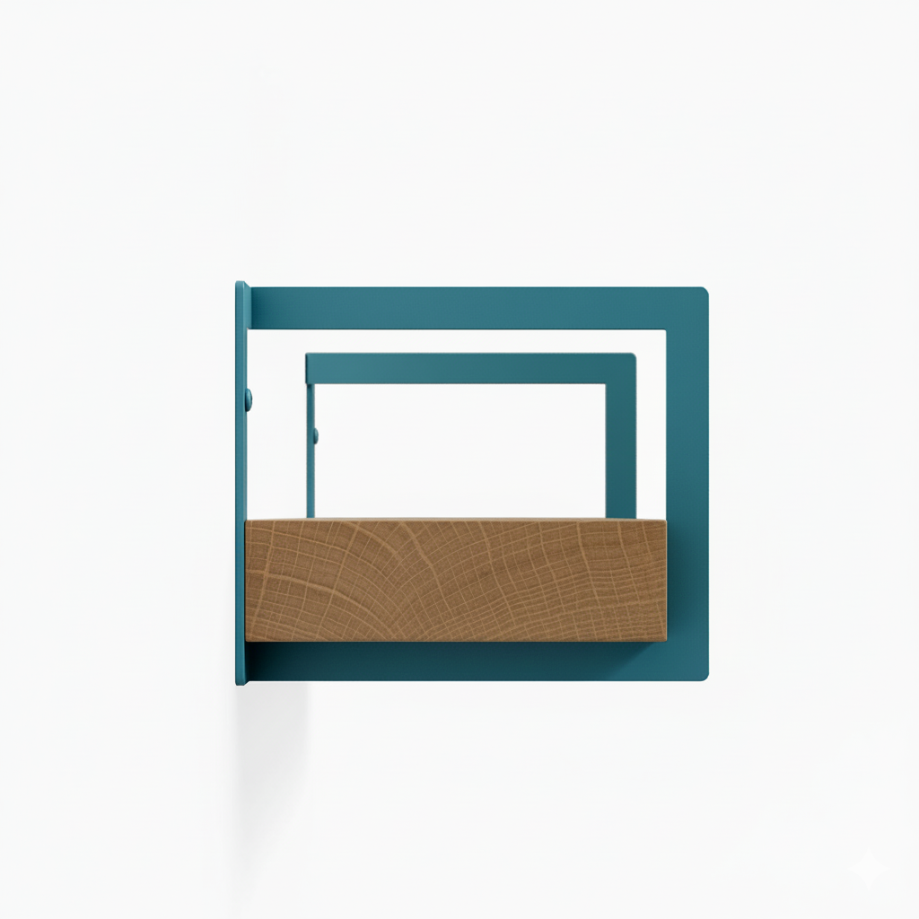 Shortie White Oak Wall Shelf