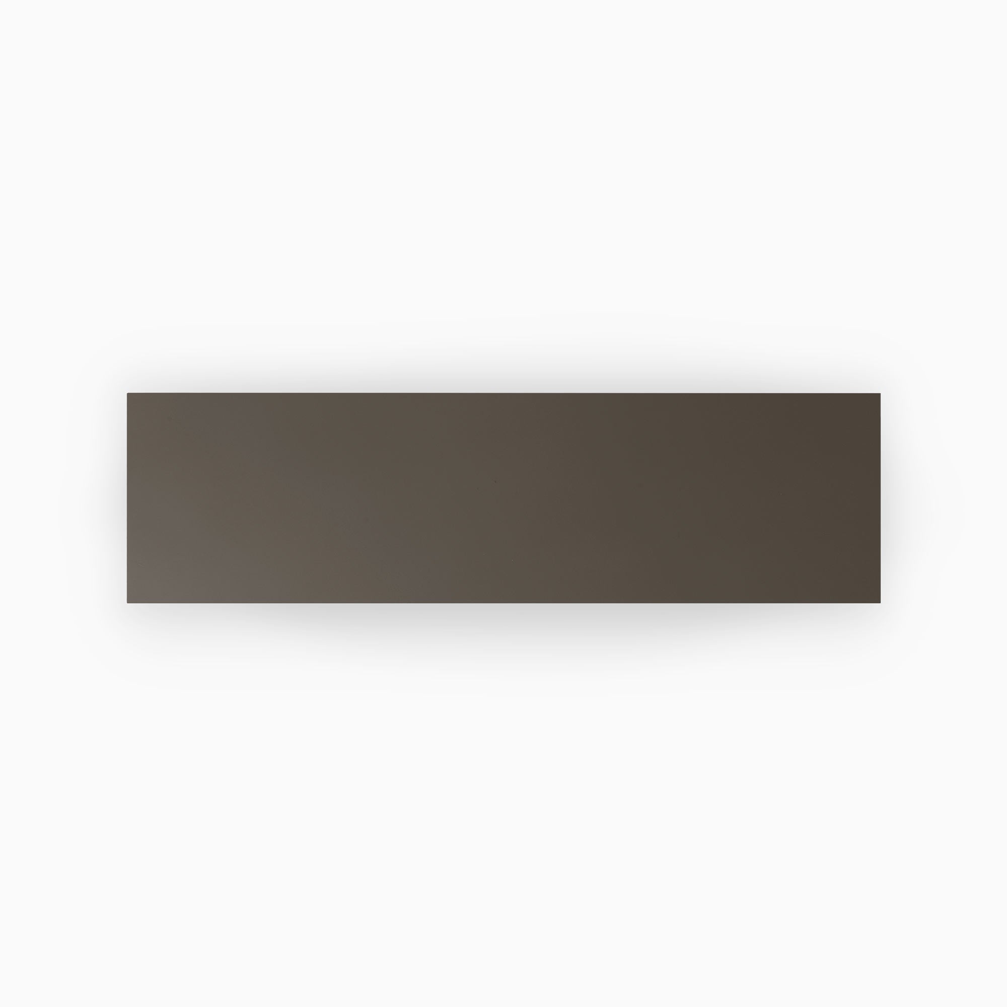Tungsten Wood Slab floating shelf in minimalist dark finish, designed for versatile wall display and organization.