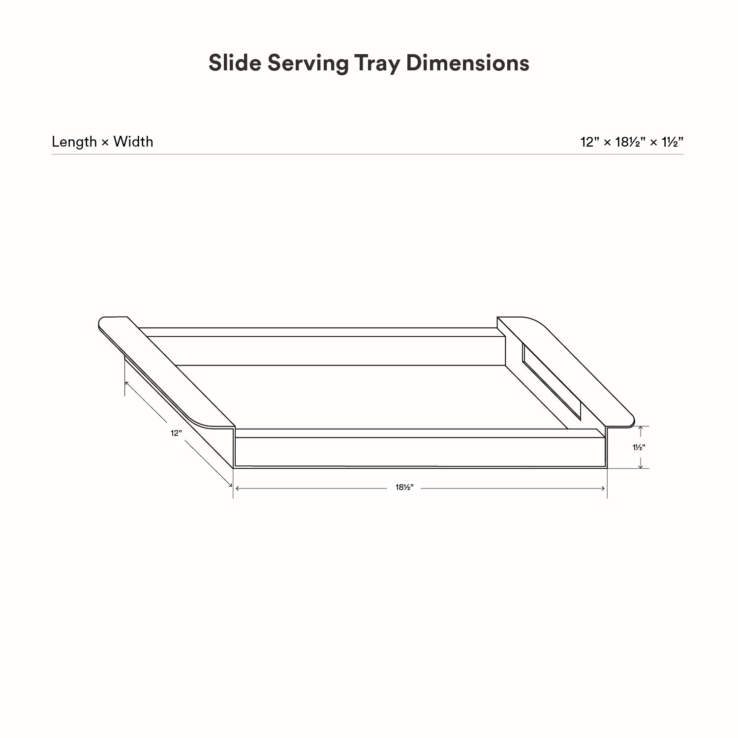 Slide Serving Tray