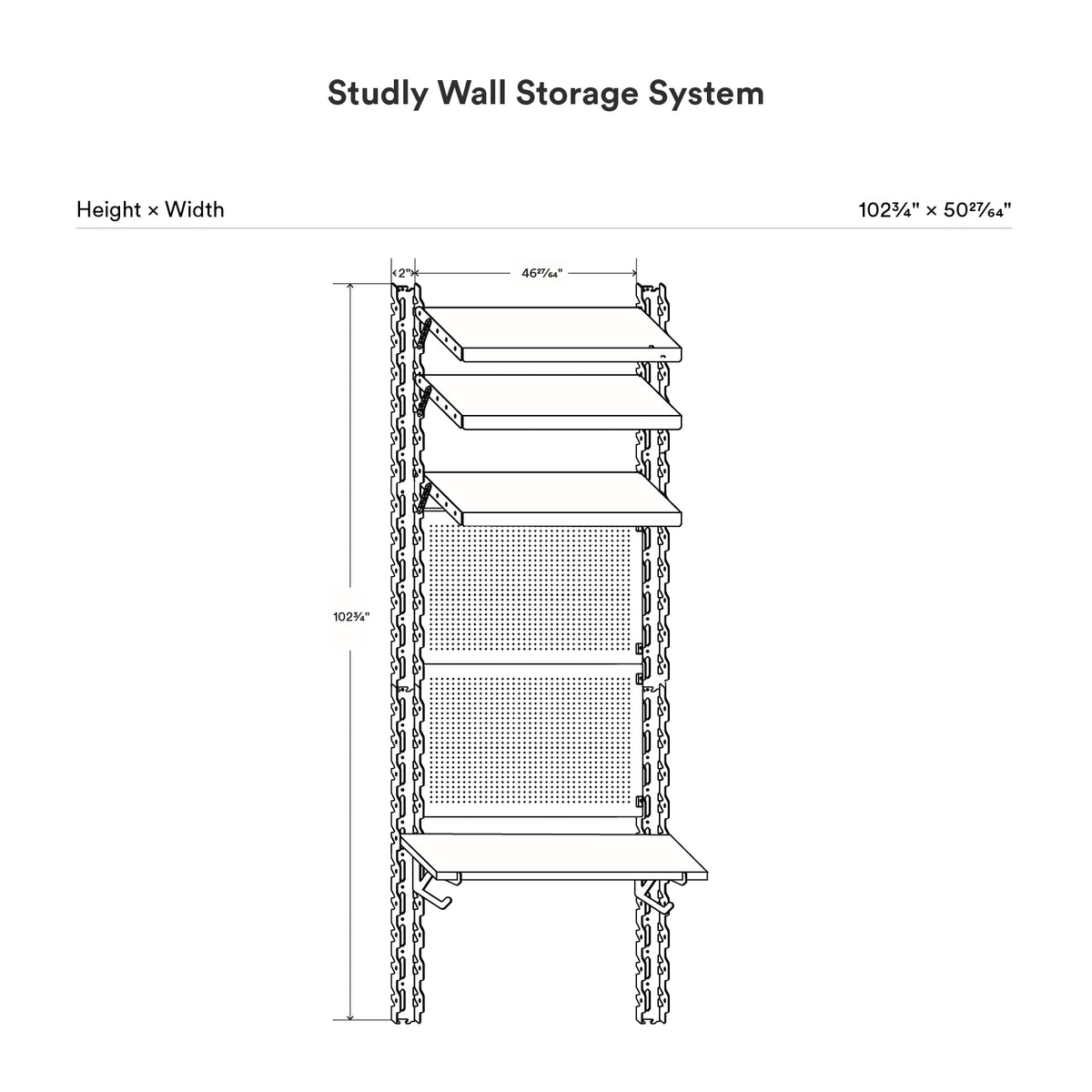 Studly Wall Storage Workbench & Shelf System