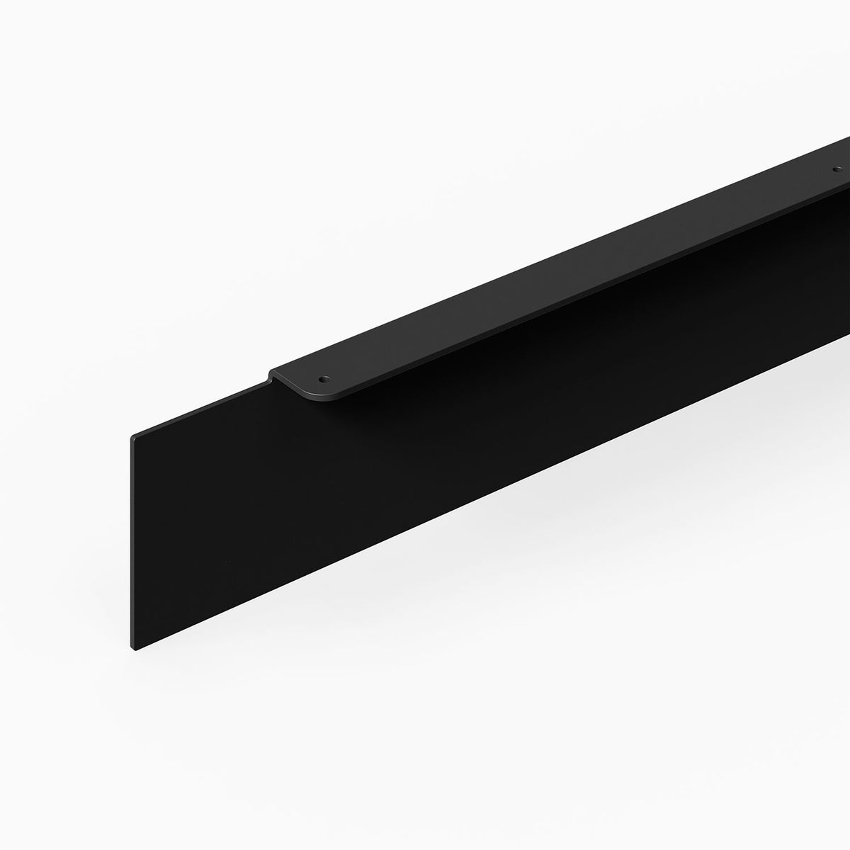 Well Well Toe Kick black minimalist panel with raised trim for streamlined wall organization and durable modern storage design