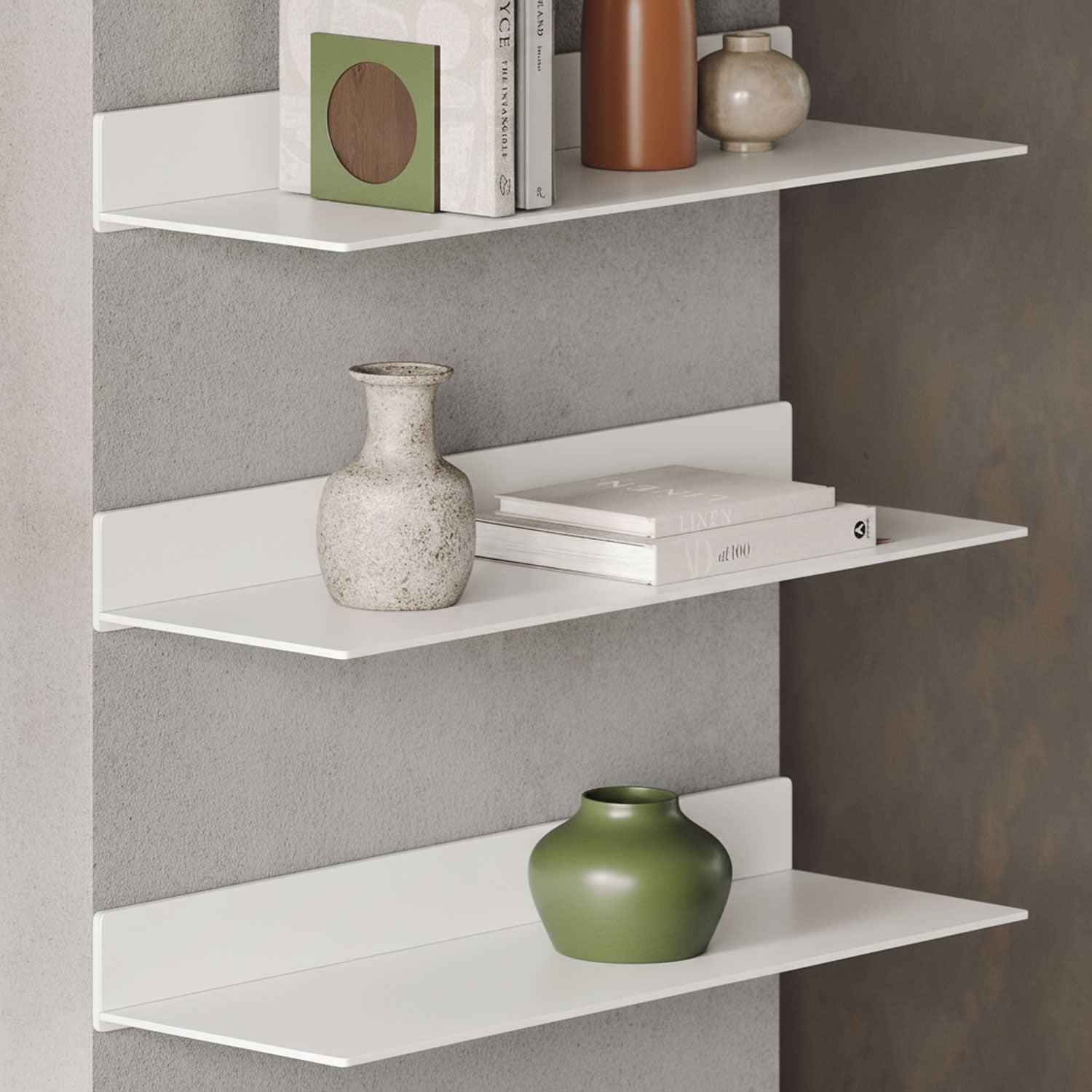 Tromso FM3 Steel Floating Shelf — 46" length x 12" depth — Clearance