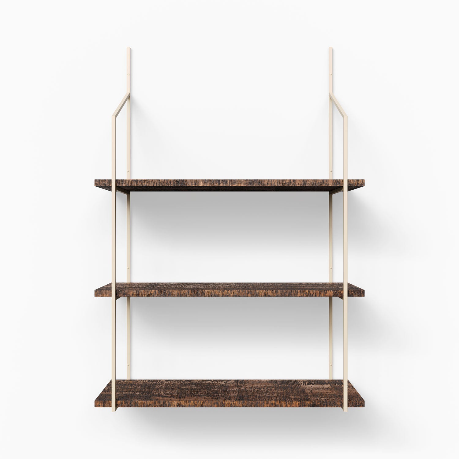 Verne Espresso Rustic 3 Tiered Shelf | Shelfology®