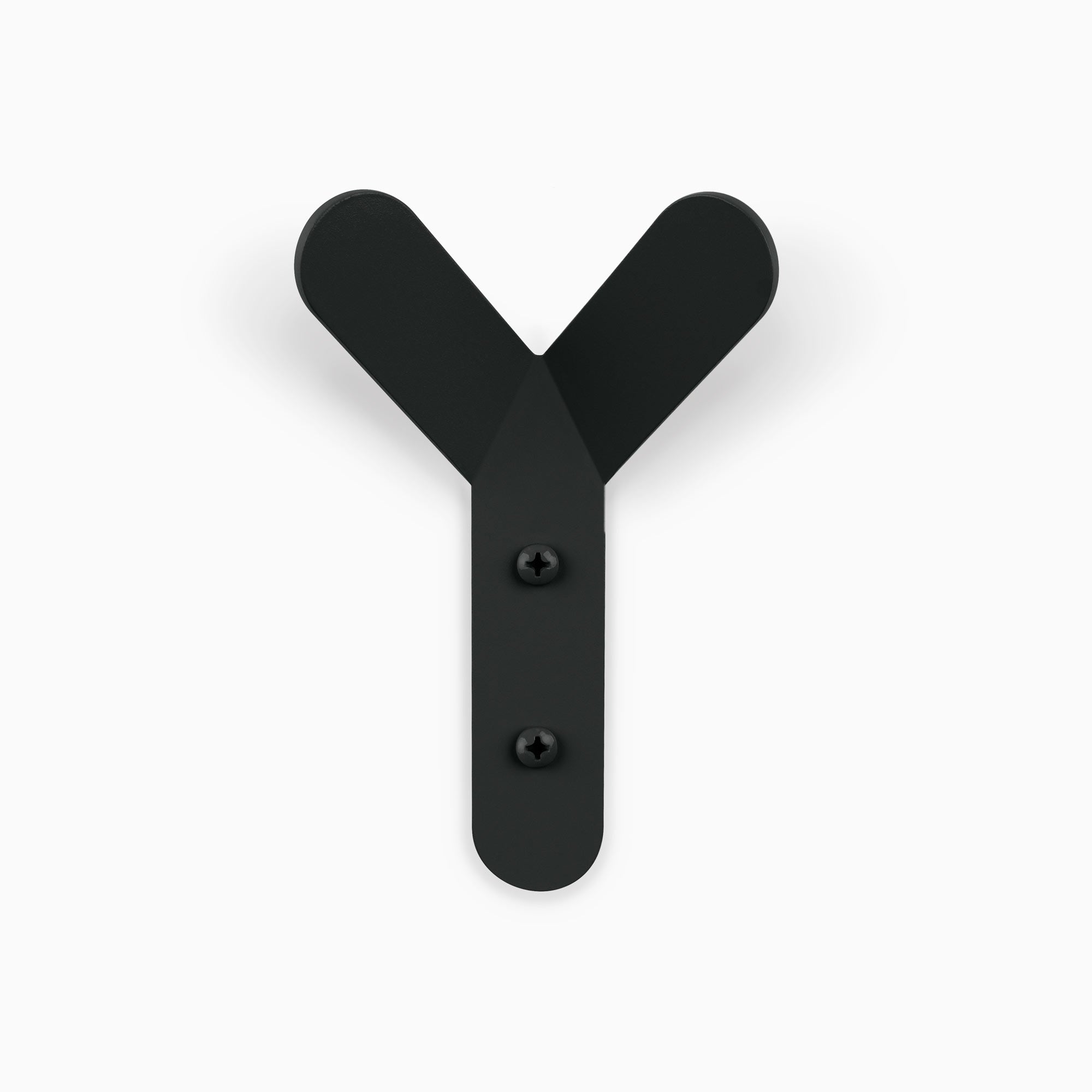 Why Not Wall Hook in black steel with sleek Y design for durable and functional wall hooks by Shelfology
