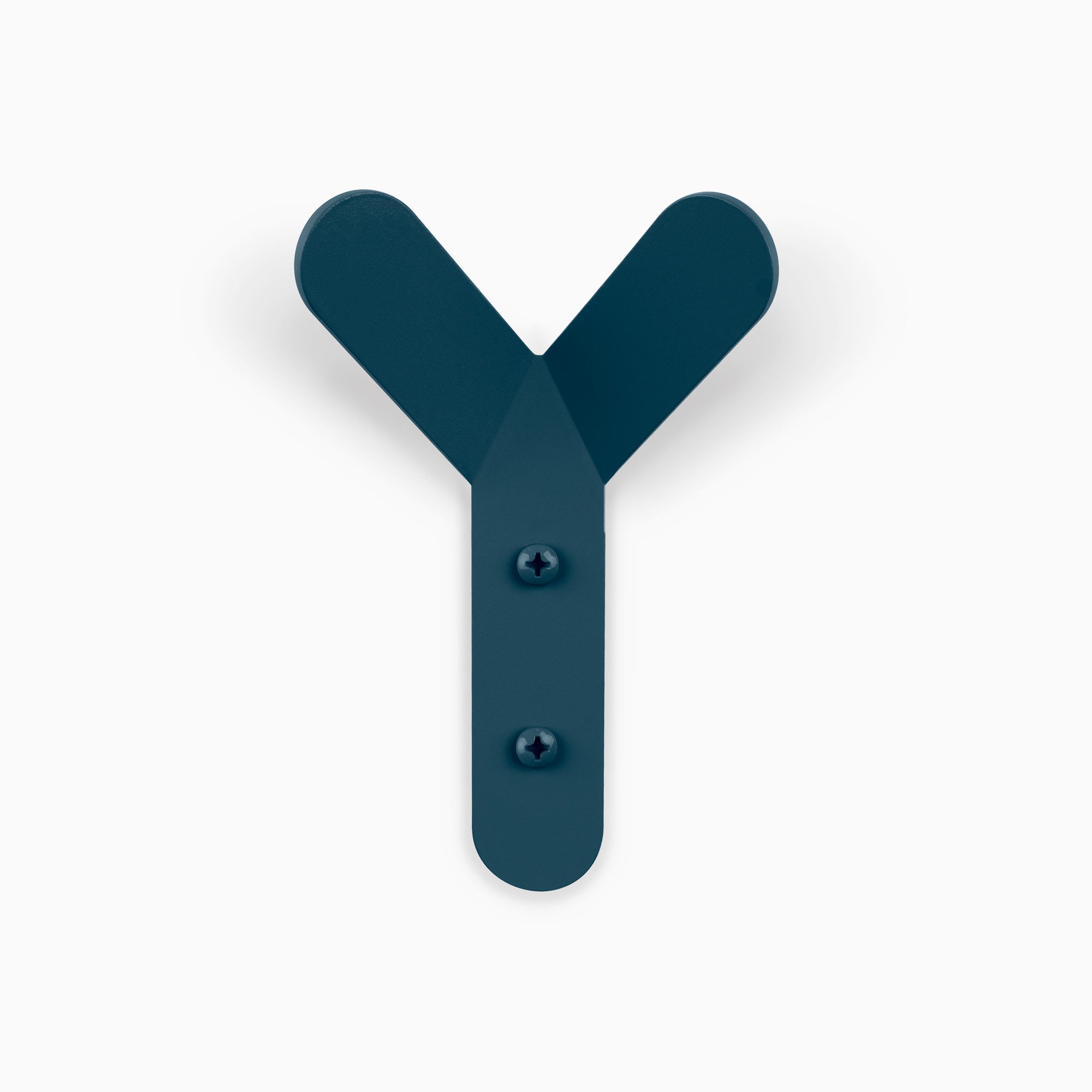 Why Not Wall Hook in winkler blue steel with clean Y shape for durable and versatile wall hooks by Shelfology
