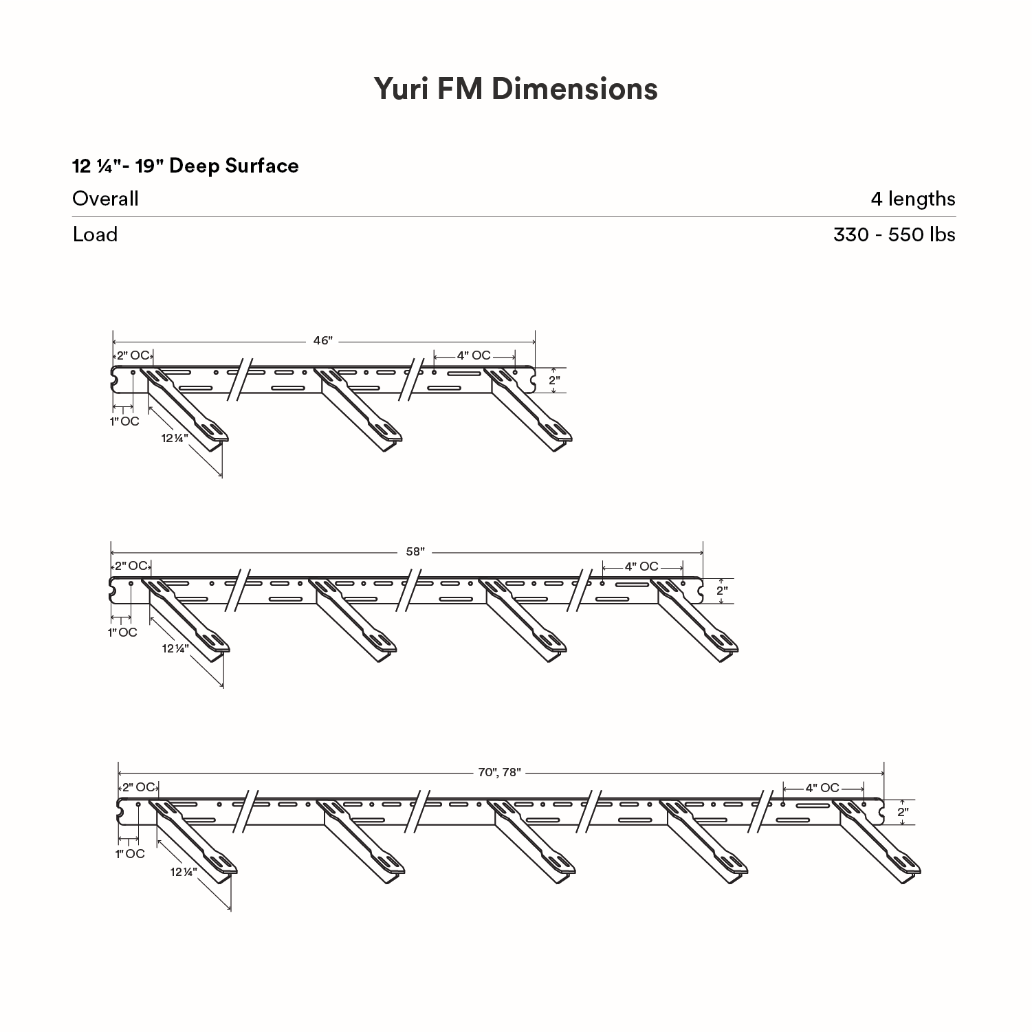 Yuri FM Floating Desk Bracket