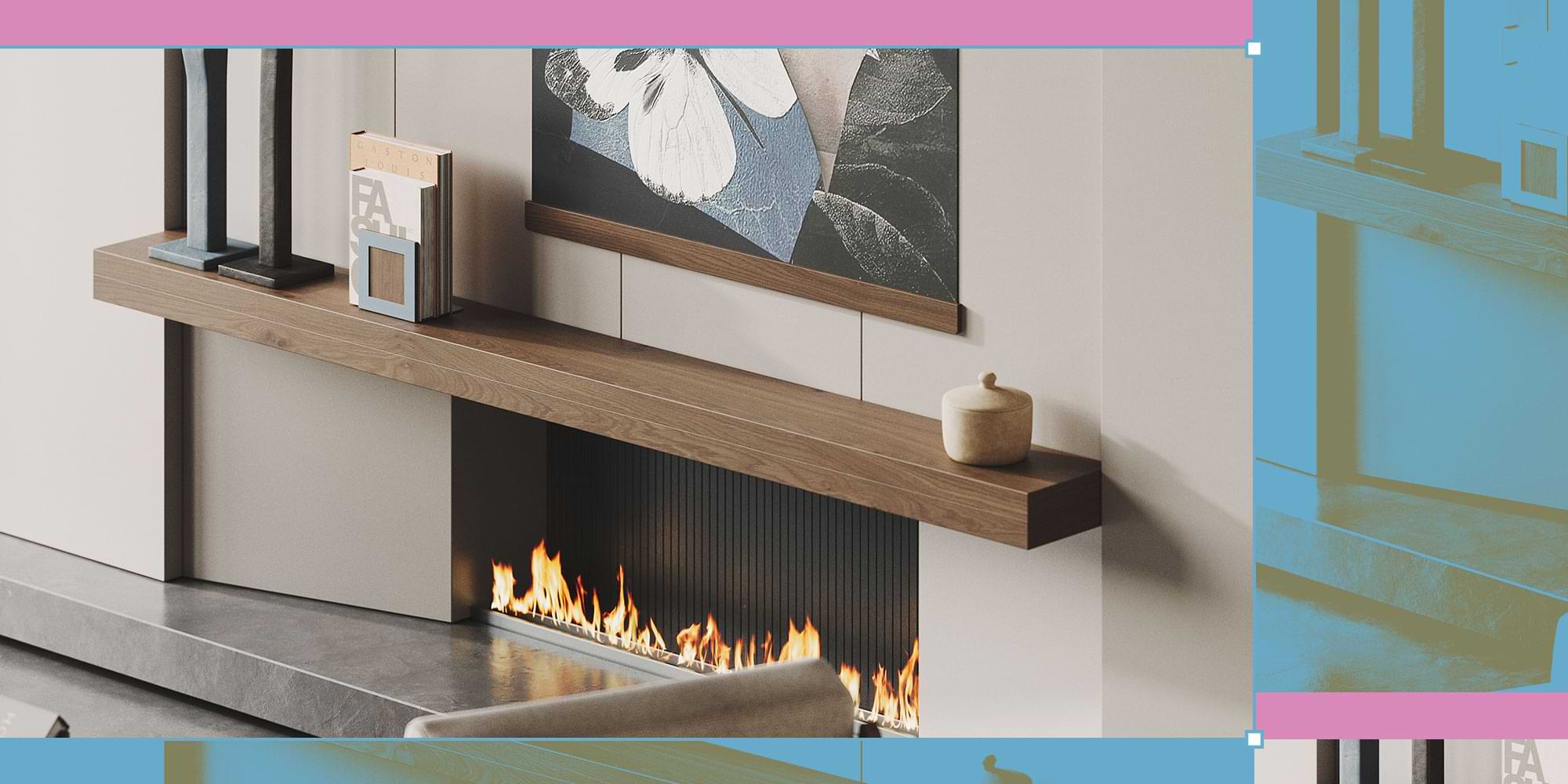 A Brief History of Floating Fireplace Mantels