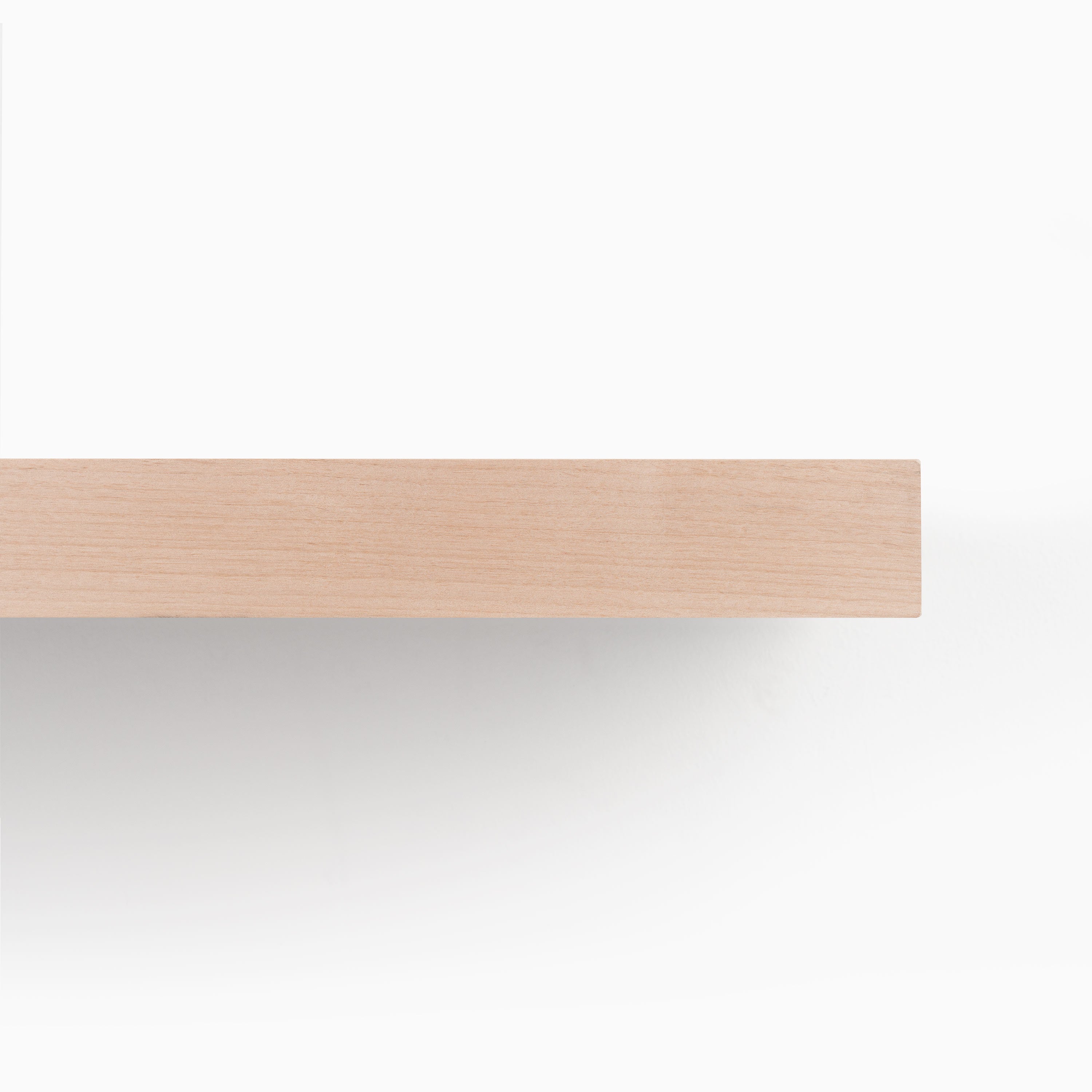 Aksel Unfinished Alder Floating Shelf