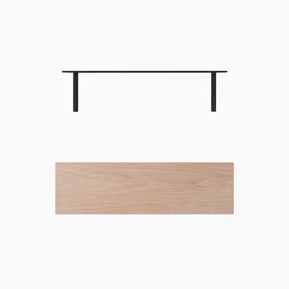 Aksel Glazed White Oak Floating Shelf