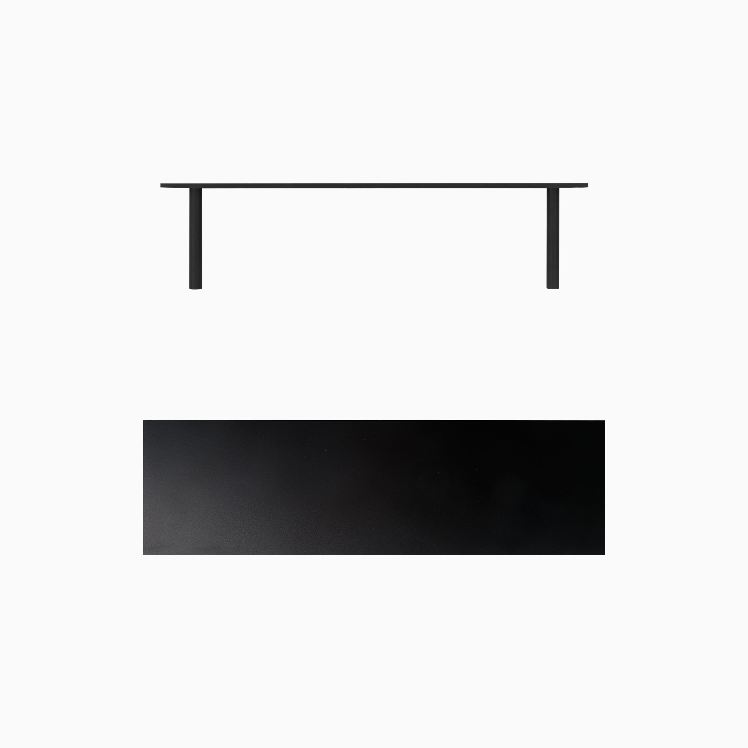 Aksel Black Floating Shelf